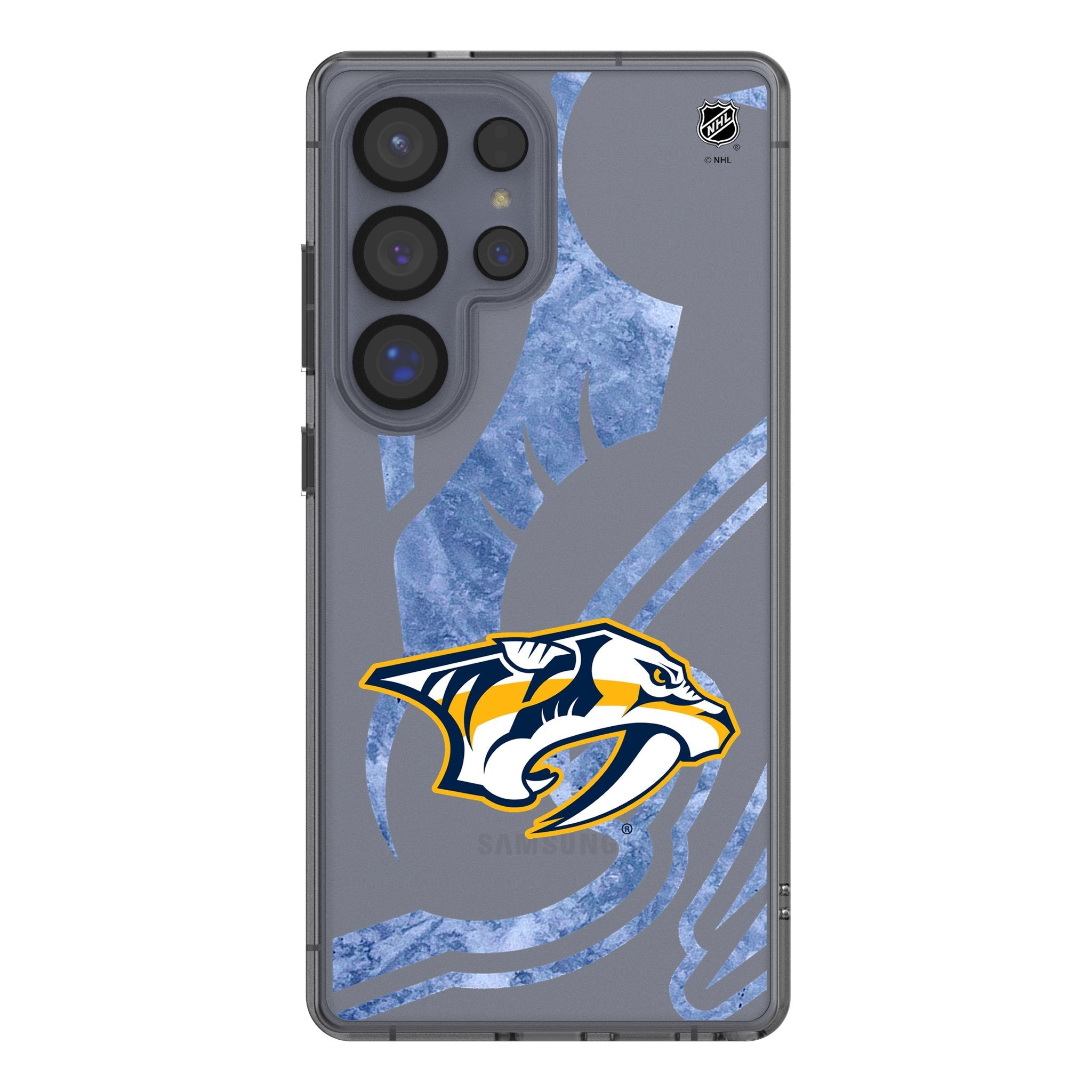 Nashville Predators Ice Tilt Clear Phone Case for Samsung Galaxy