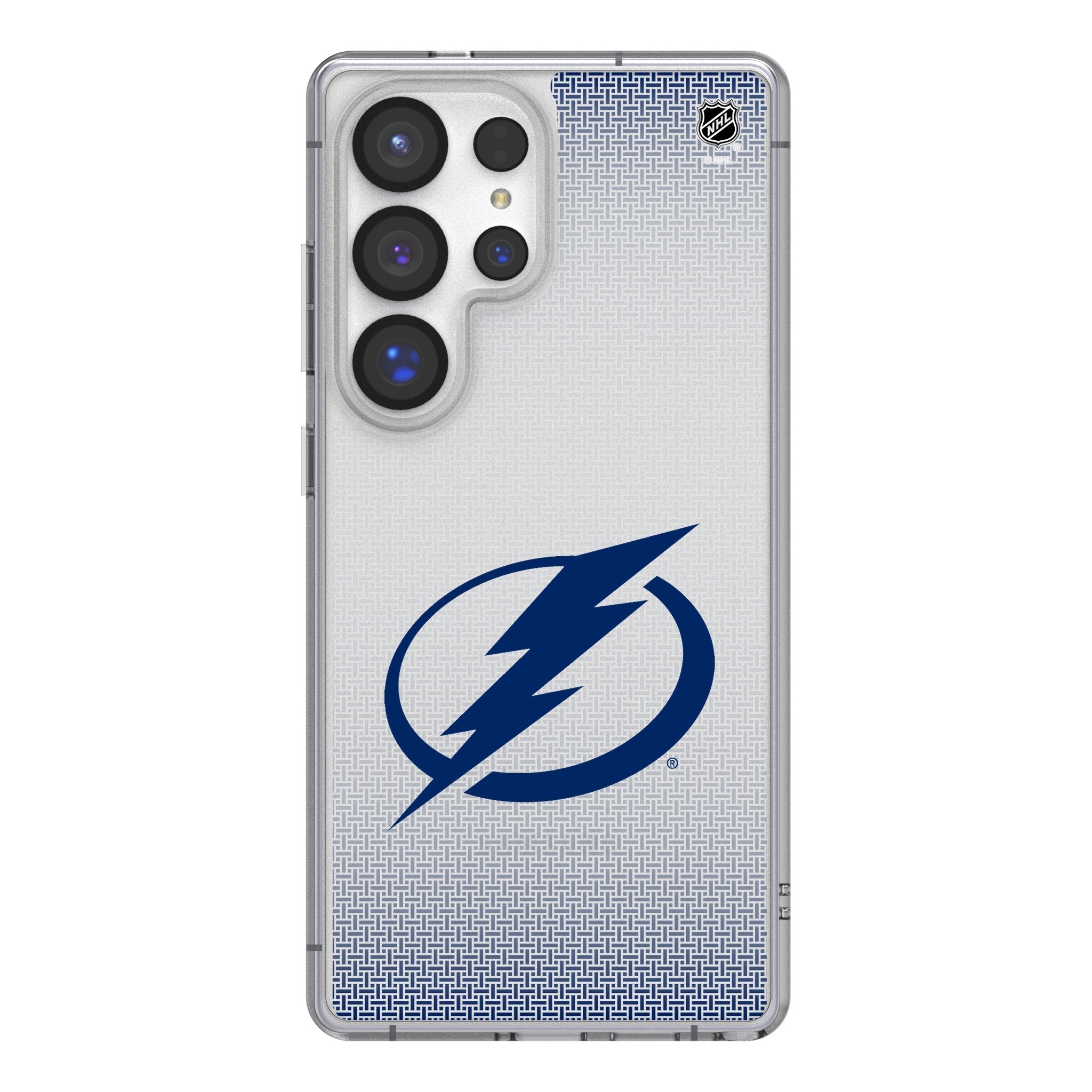 Tampa Bay Lightning Linen Clear Phone Case for Samsung Galaxy