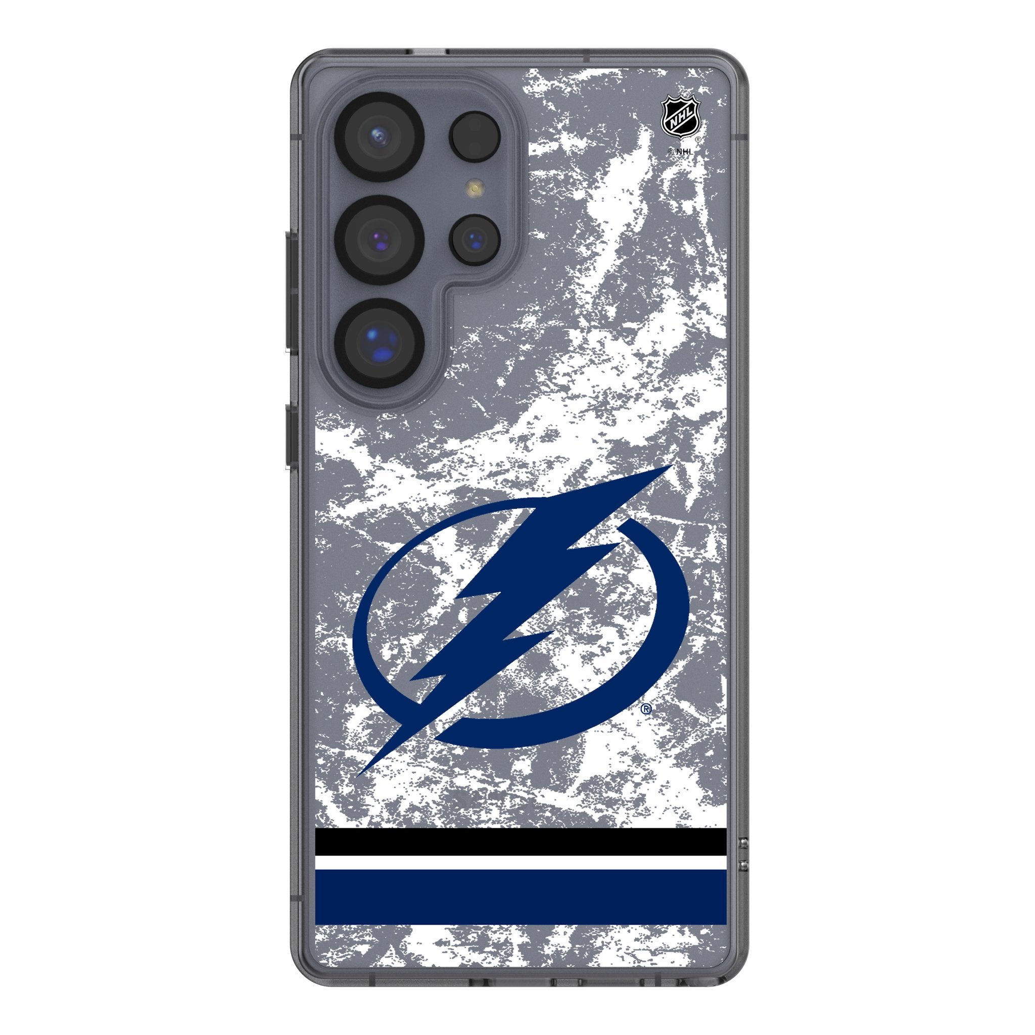 Tampa Bay Lightning Ice Stripe Clear Phone Case for Samsung Galaxy