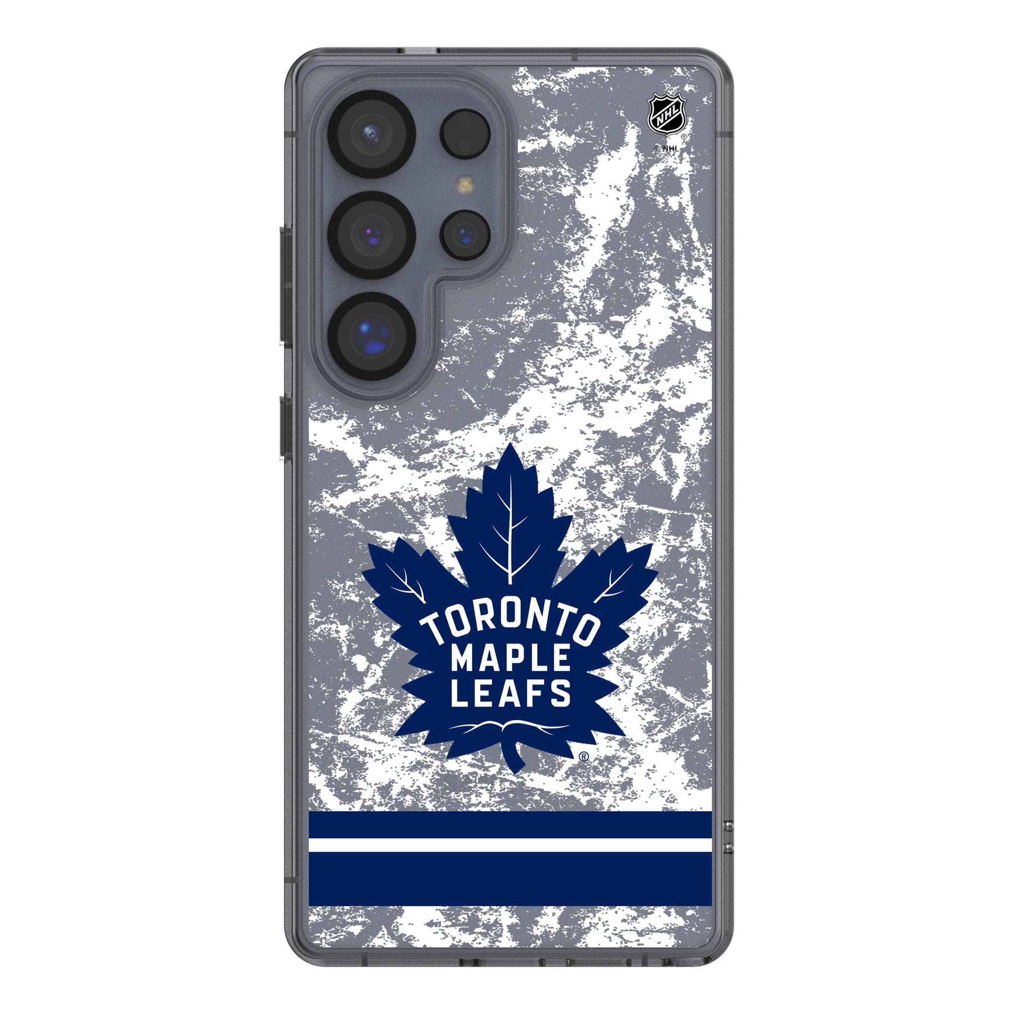 Toronto Maple Leafs Ice Stripe Clear Phone Case for Samsung Galaxy
