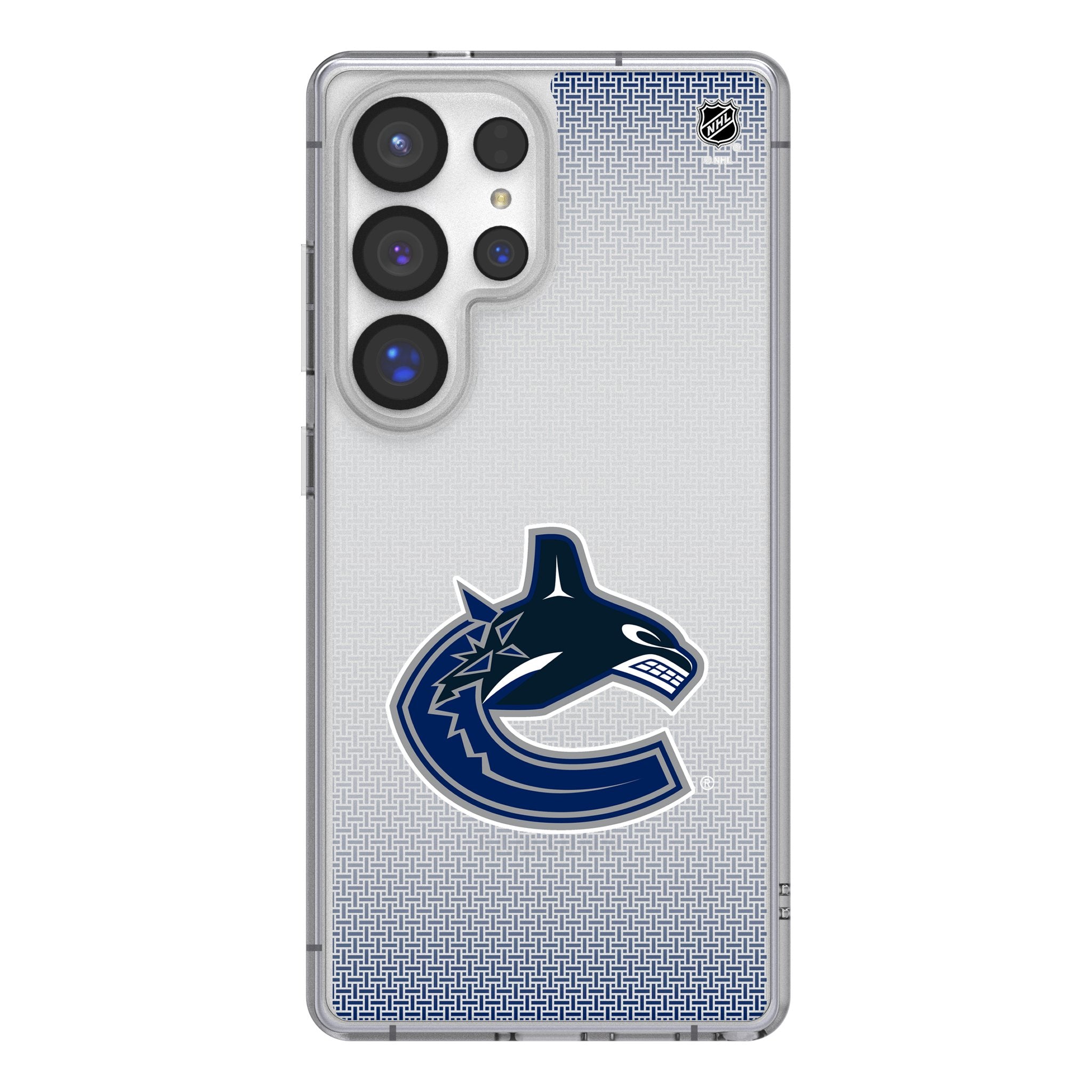Vancouver Canucks Linen Clear Phone Case for Samsung Galaxy