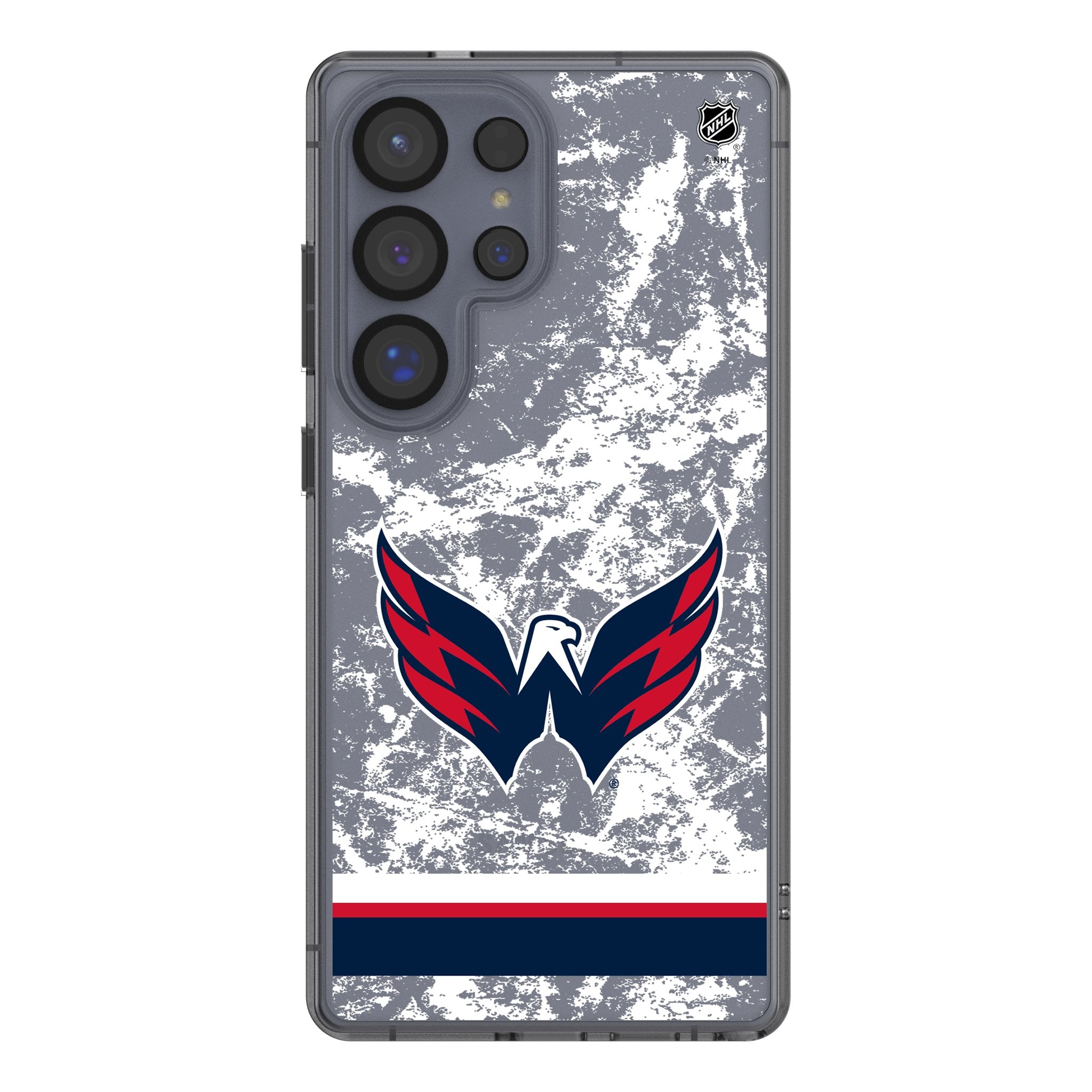 Washington Capitals Ice Stripe Clear Phone Case for Samsung Galaxy