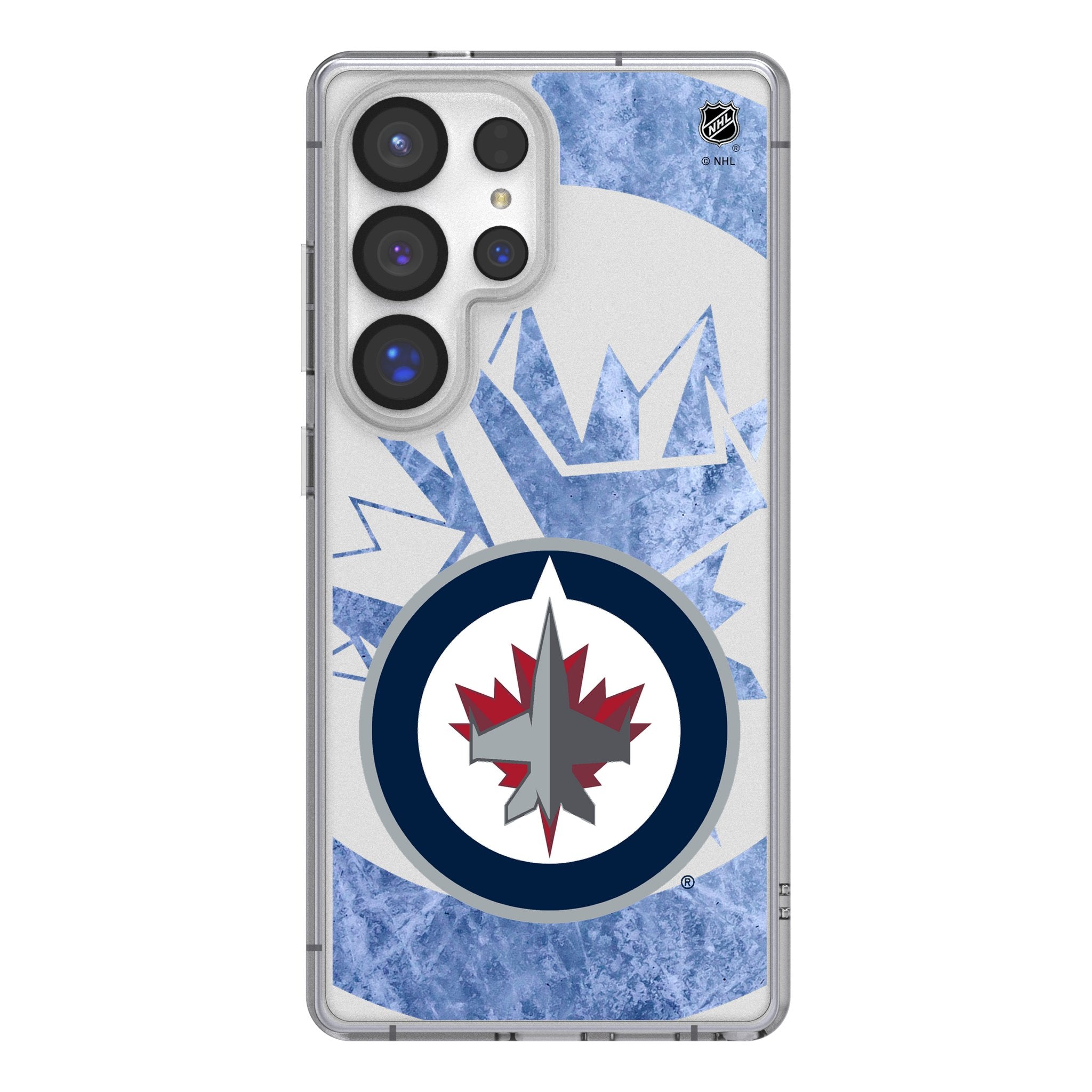 Winnipeg Jets Ice Tilt Clear Phone Case for Samsung Galaxy