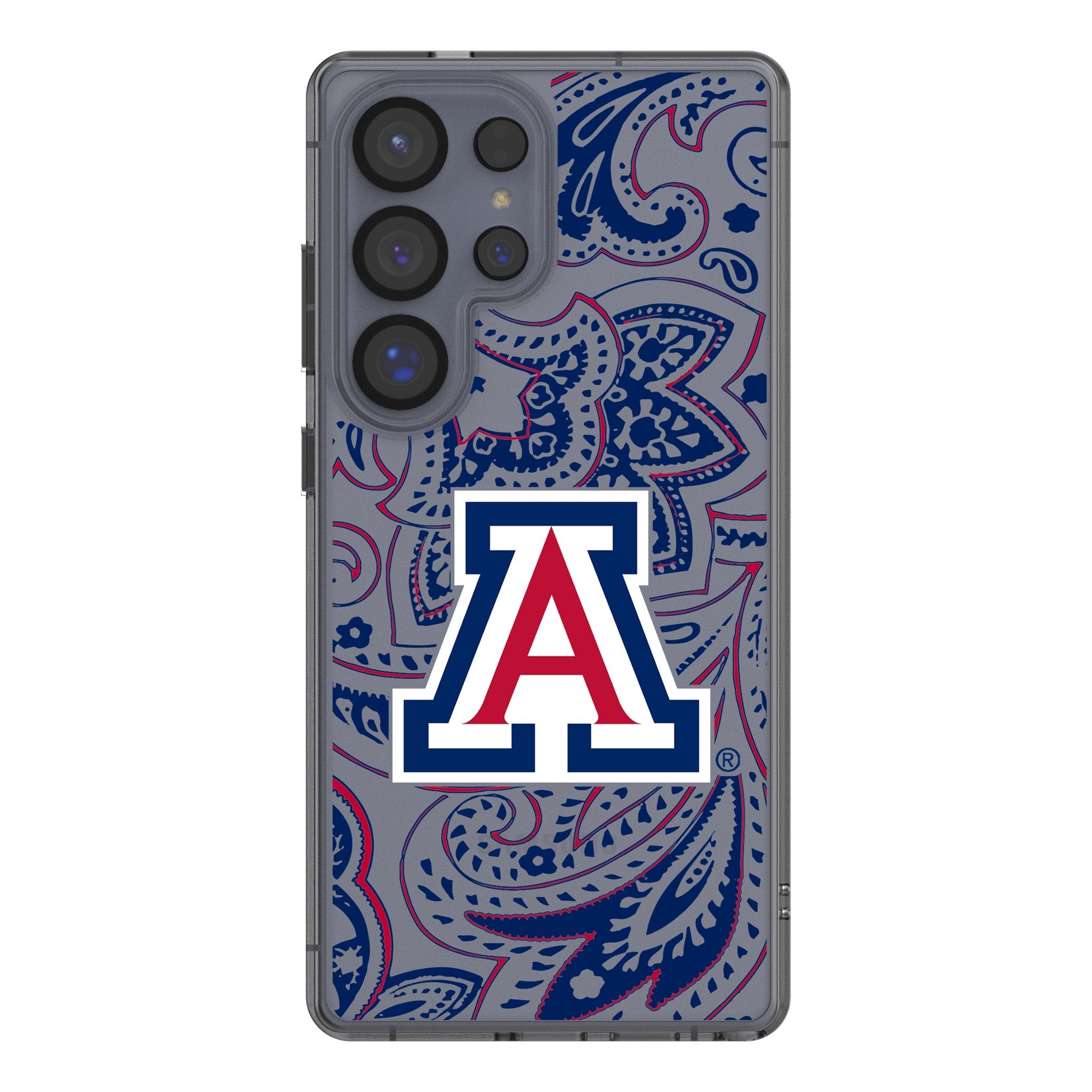 University of Arizona Wildcats Paisley Clear Phone Case for Samsung Galaxy