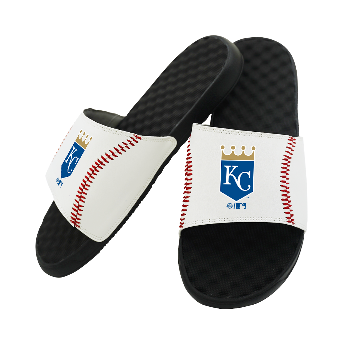Kansas City Royals Baseball Stitch Slide Sandals 1