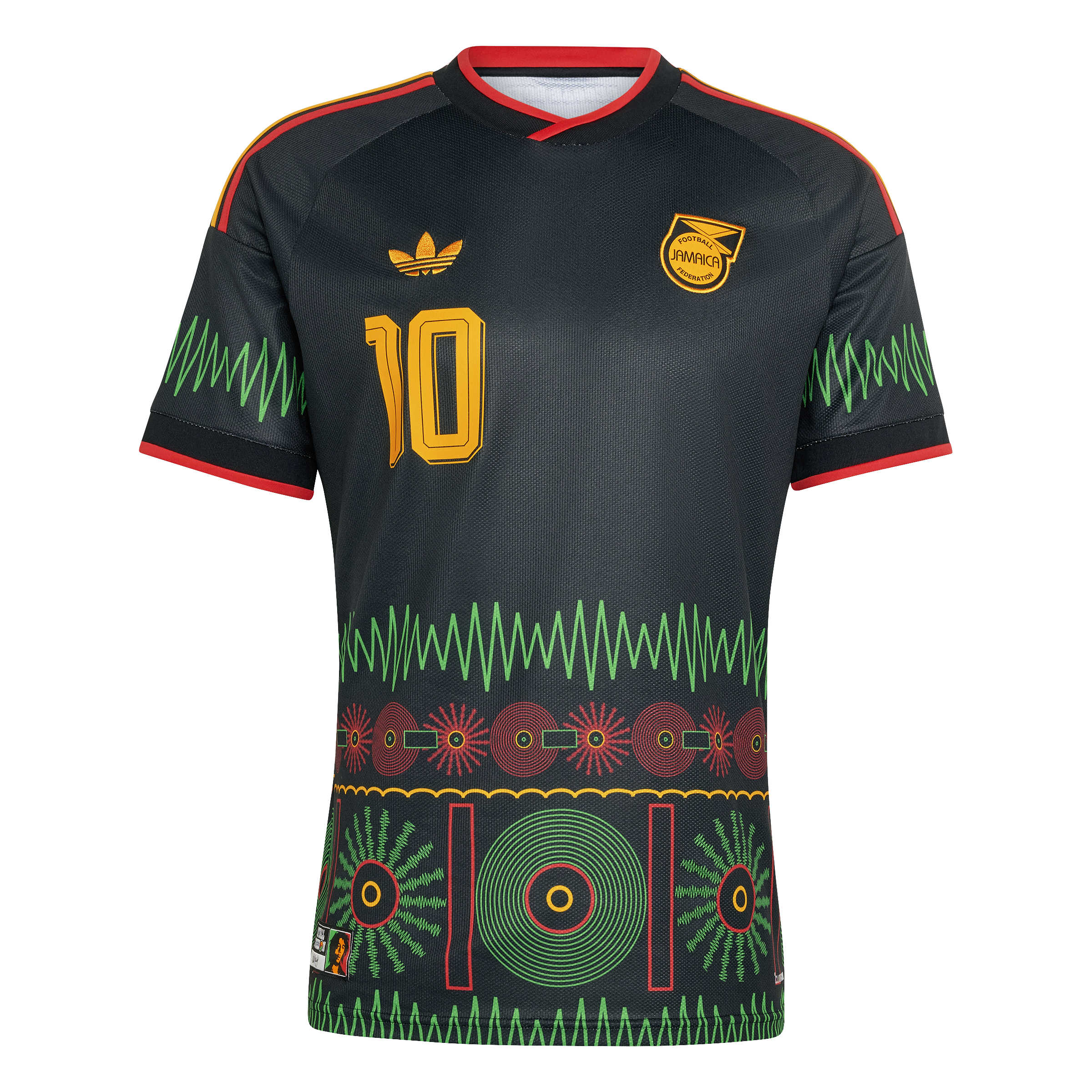Adidas Mens Jamaica 26 x Bob Marley Away Jersey - Black 5