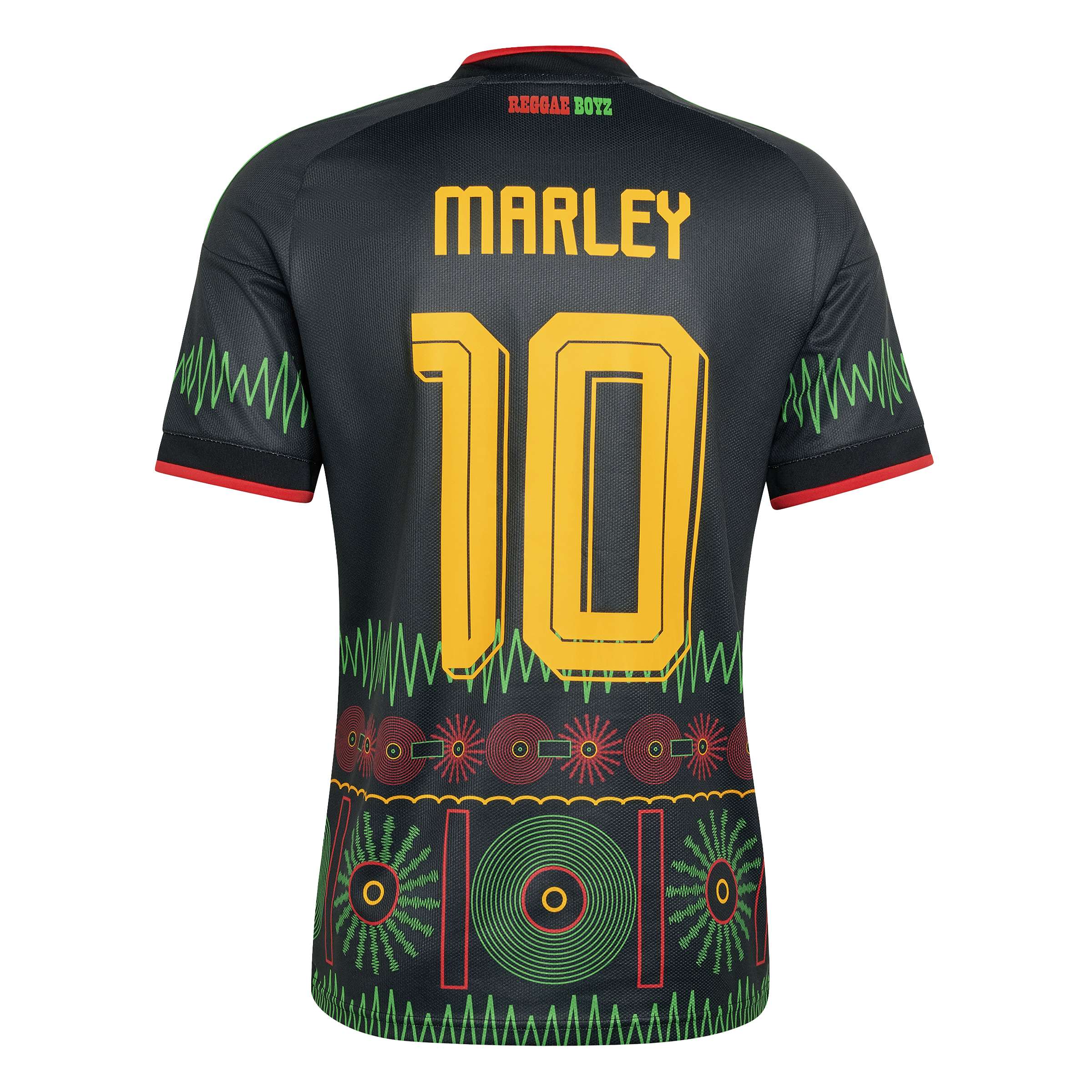 Adidas Mens Jamaica 26 x Bob Marley Away Jersey - Black 6