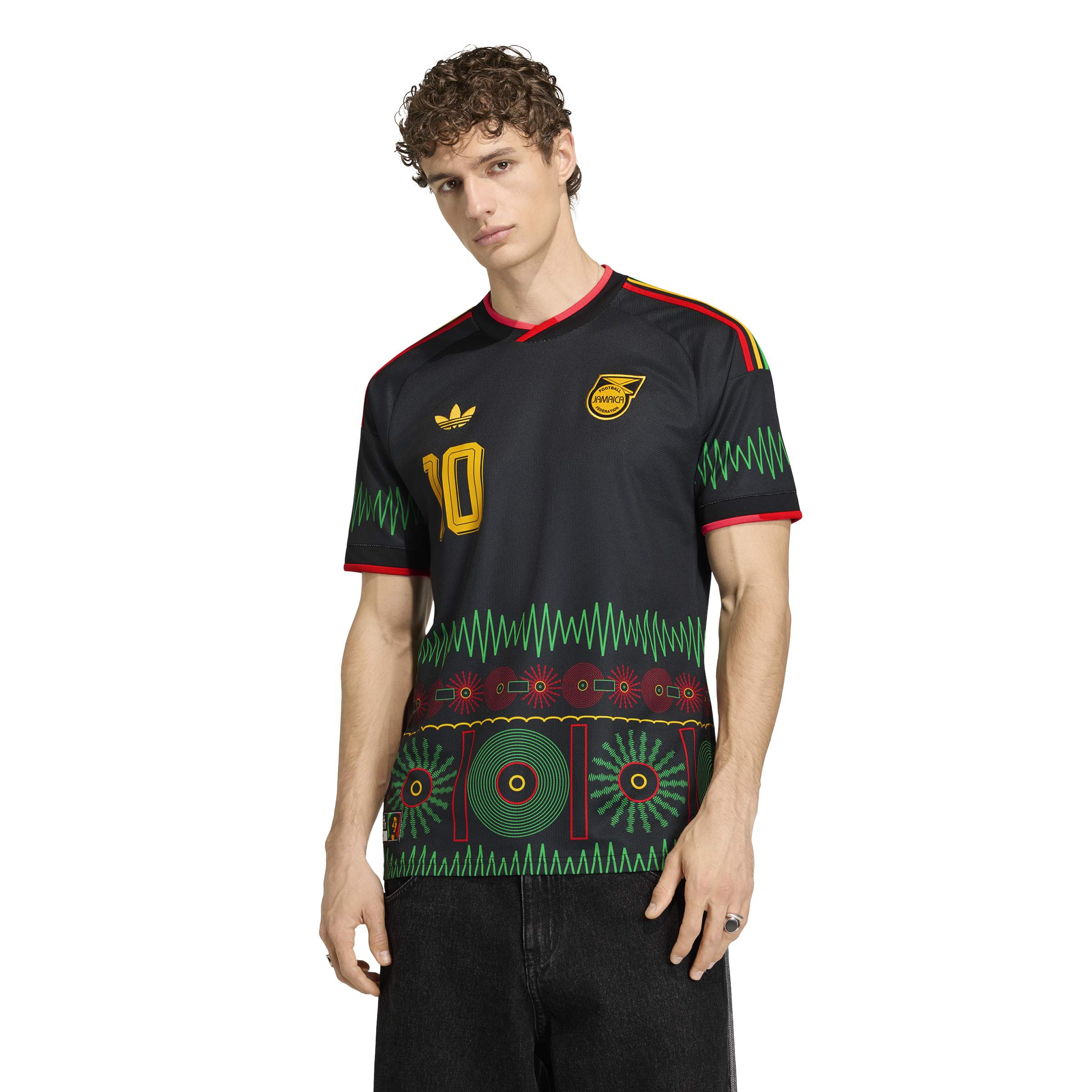 Adidas Mens Jamaica 26 x Bob Marley Away Jersey - Black 1