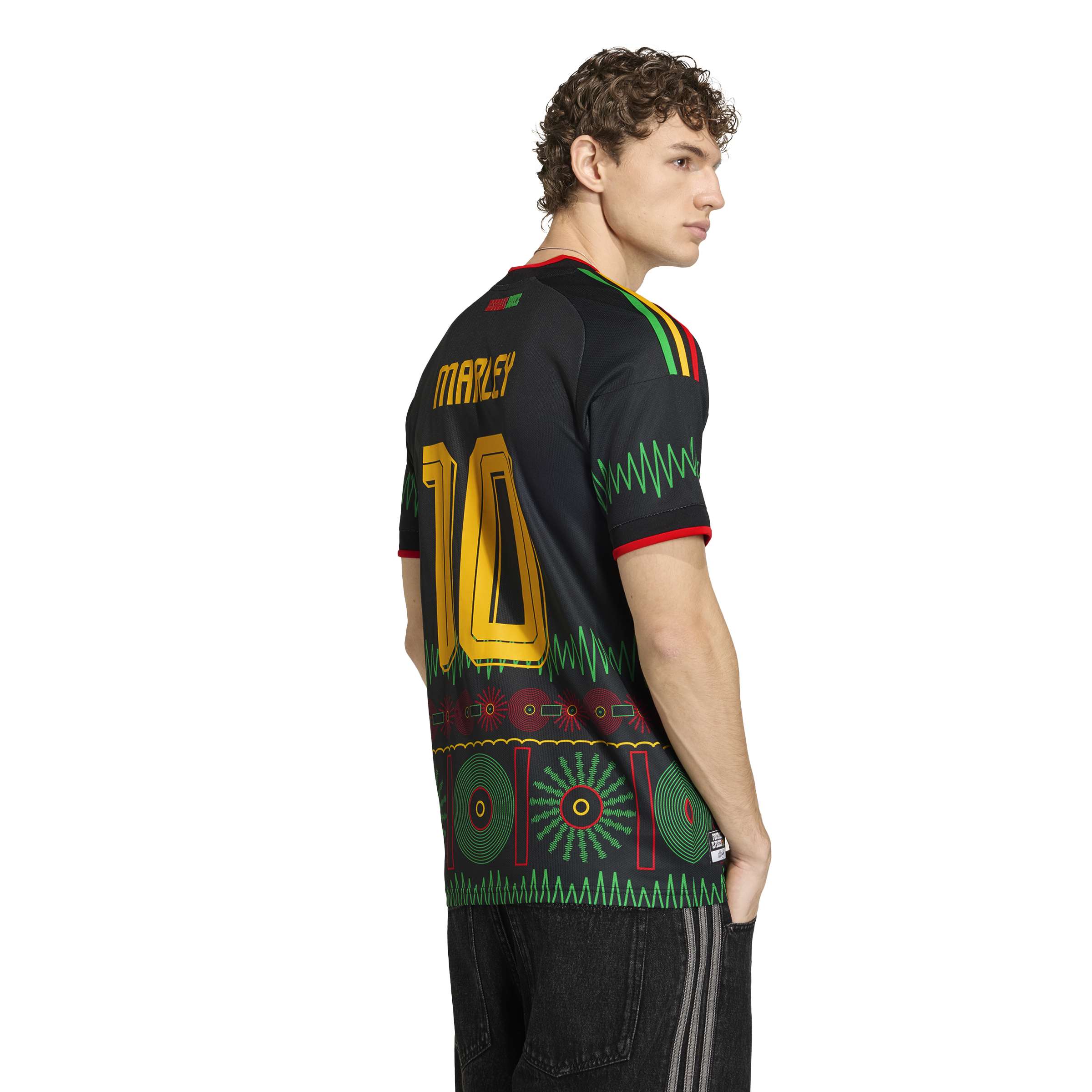 Adidas Mens Jamaica 26 x Bob Marley Away Jersey - Black 2