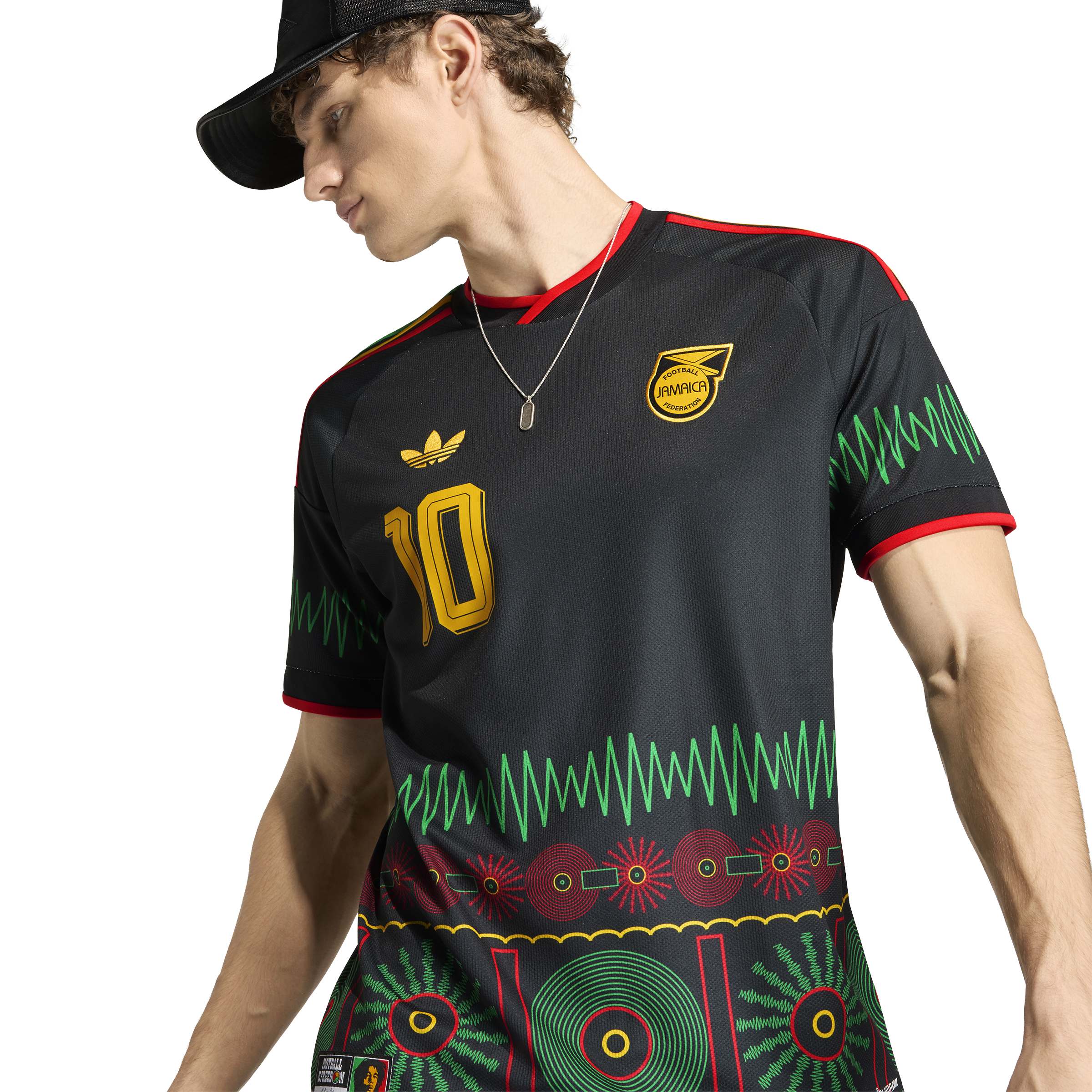 Adidas Mens Jamaica 26 x Bob Marley Away Jersey - Black 4