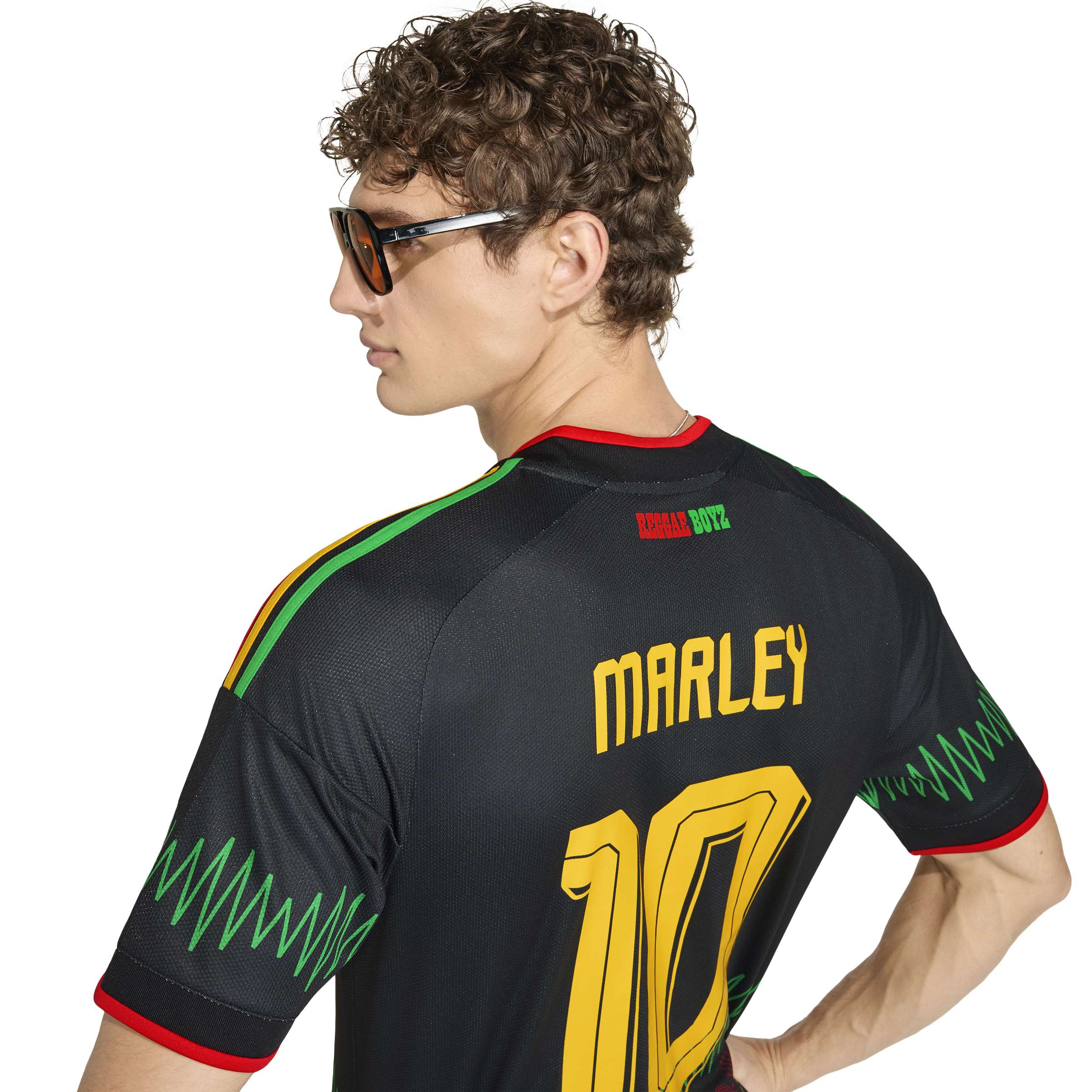 Adidas Mens Jamaica 26 x Bob Marley Away Jersey - Black 3