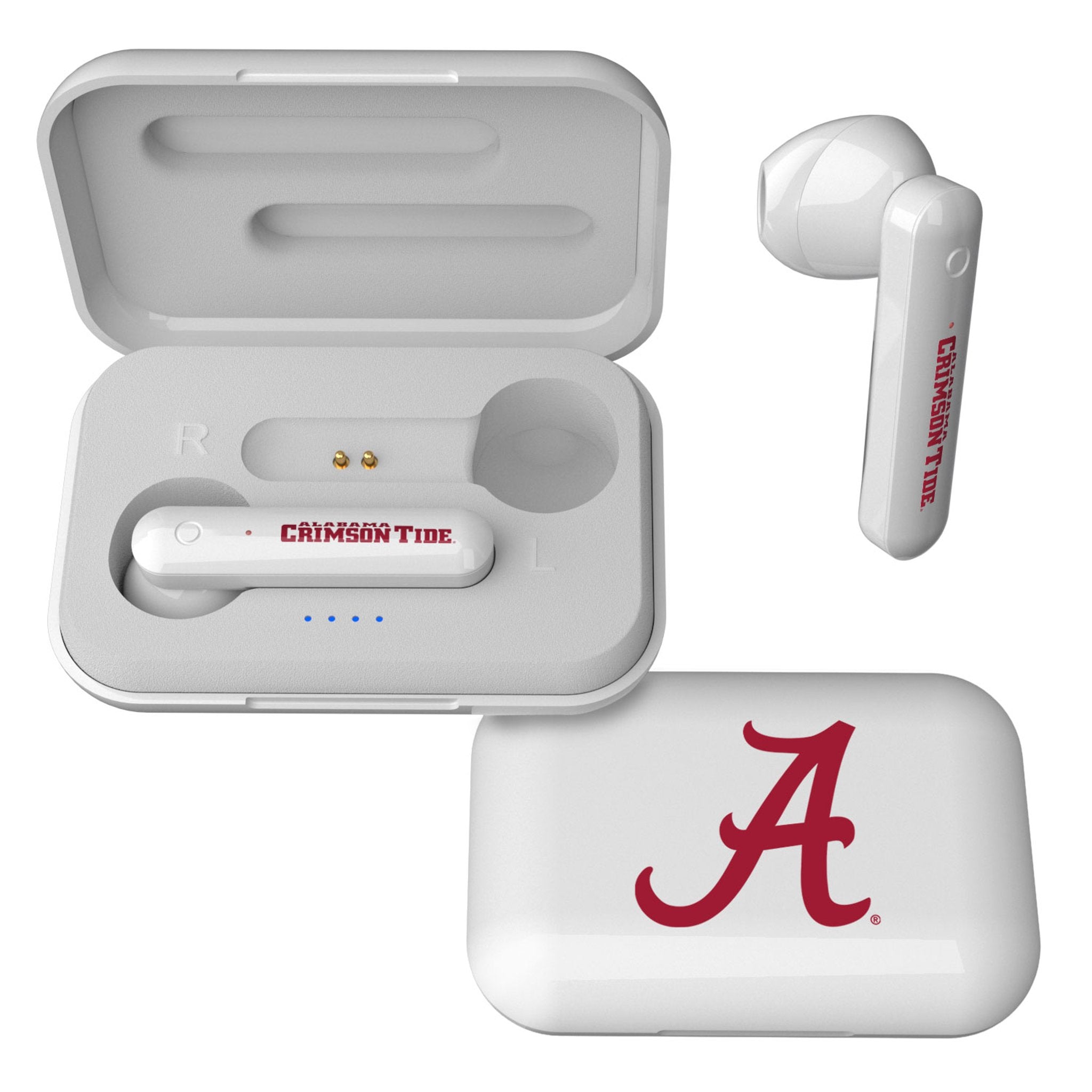 University of Alabama Crimson Tide Script A Insignia Wireless TWS Earbuds 1