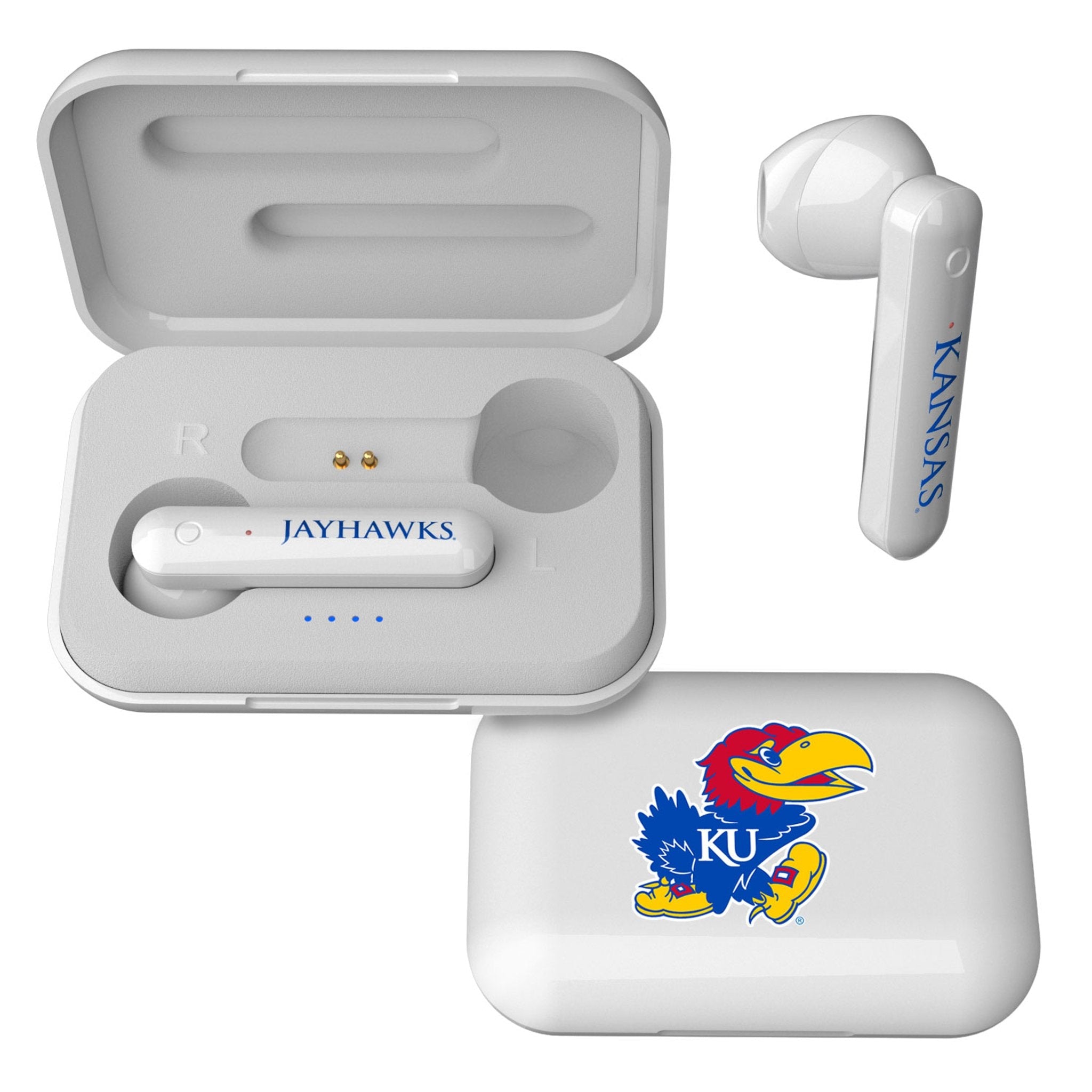 University of Kansas Jayhawks Insignia Wireless TWS Earbuds 1