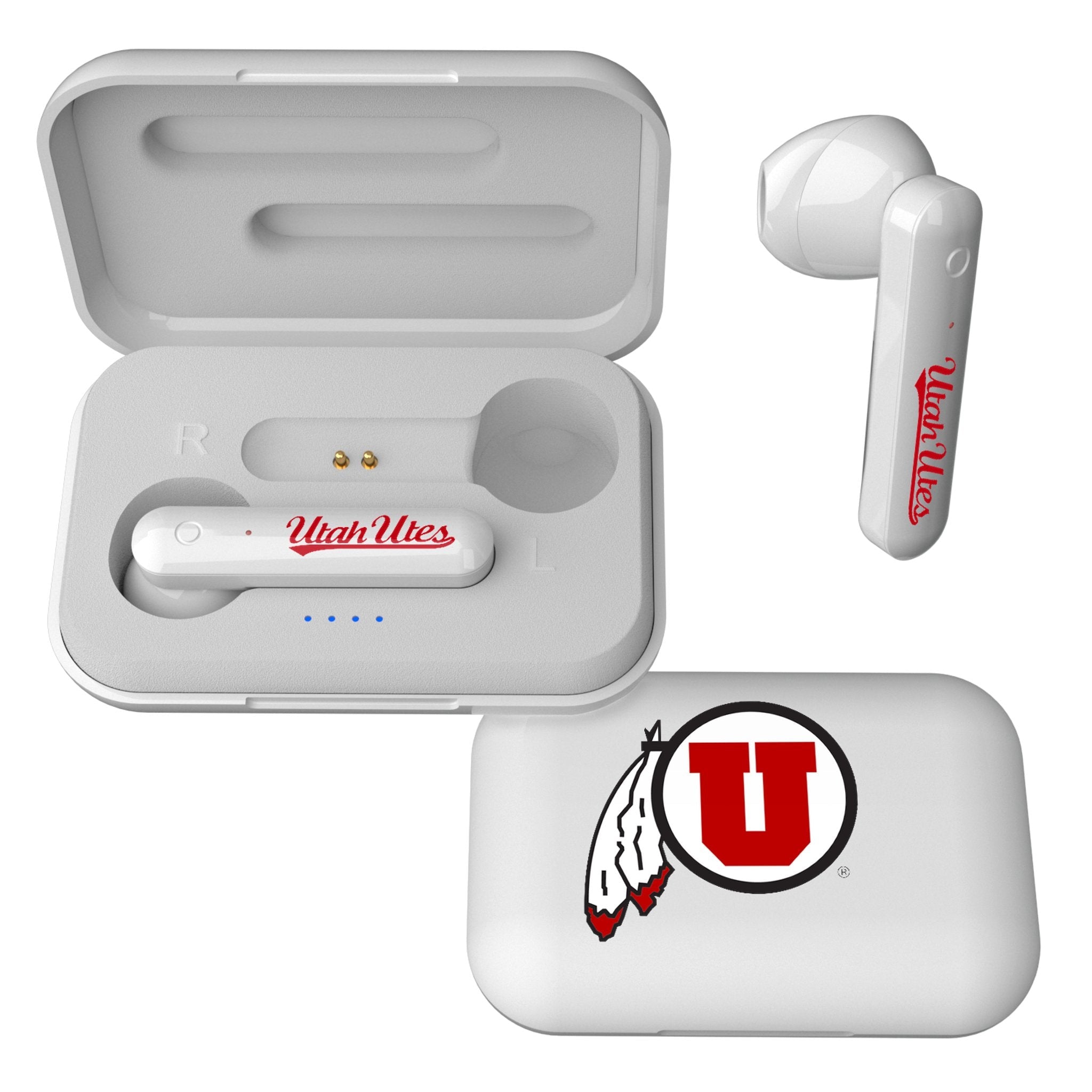 University of Utah Utes Insignia Wireless TWS Earbuds 1