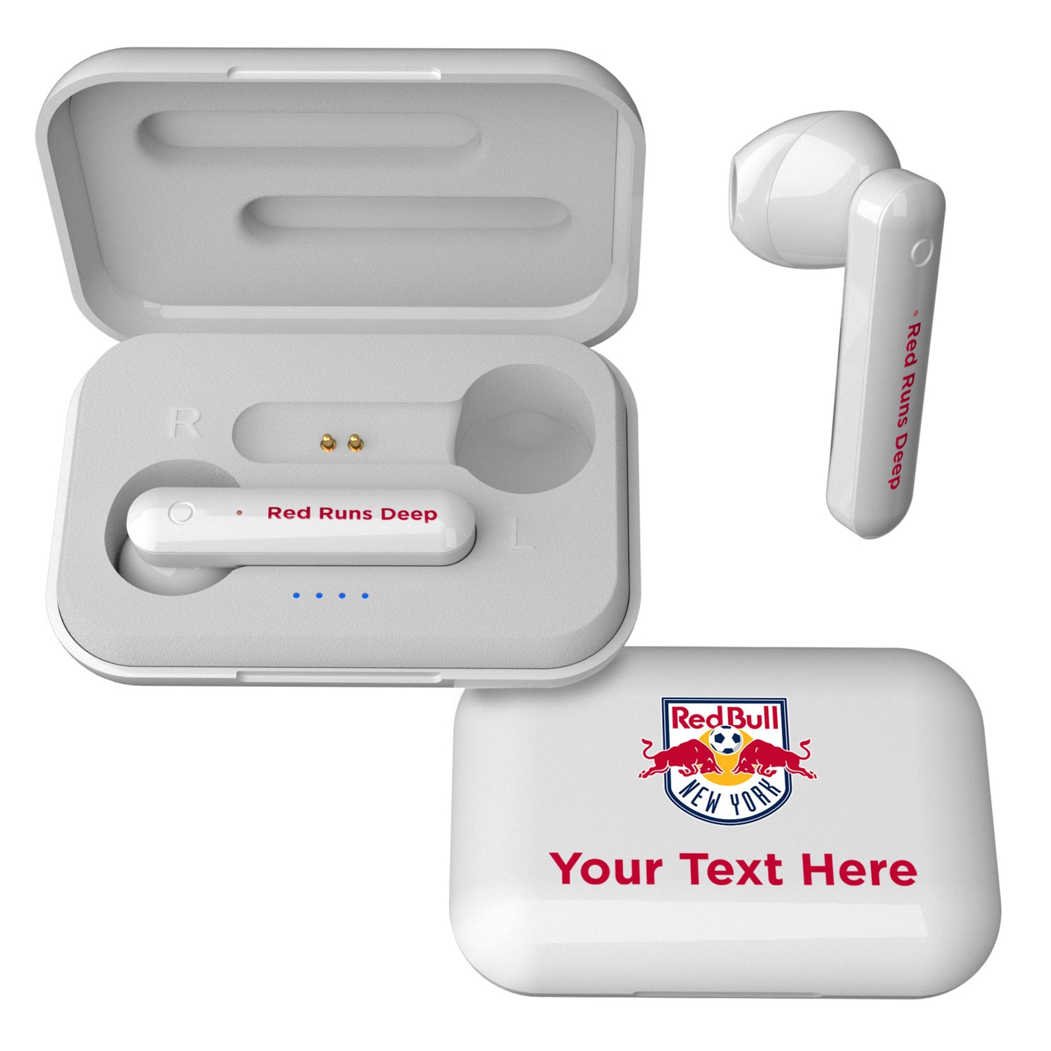 New York Red Bulls Personalized Insignia Wireless TWS Earbuds