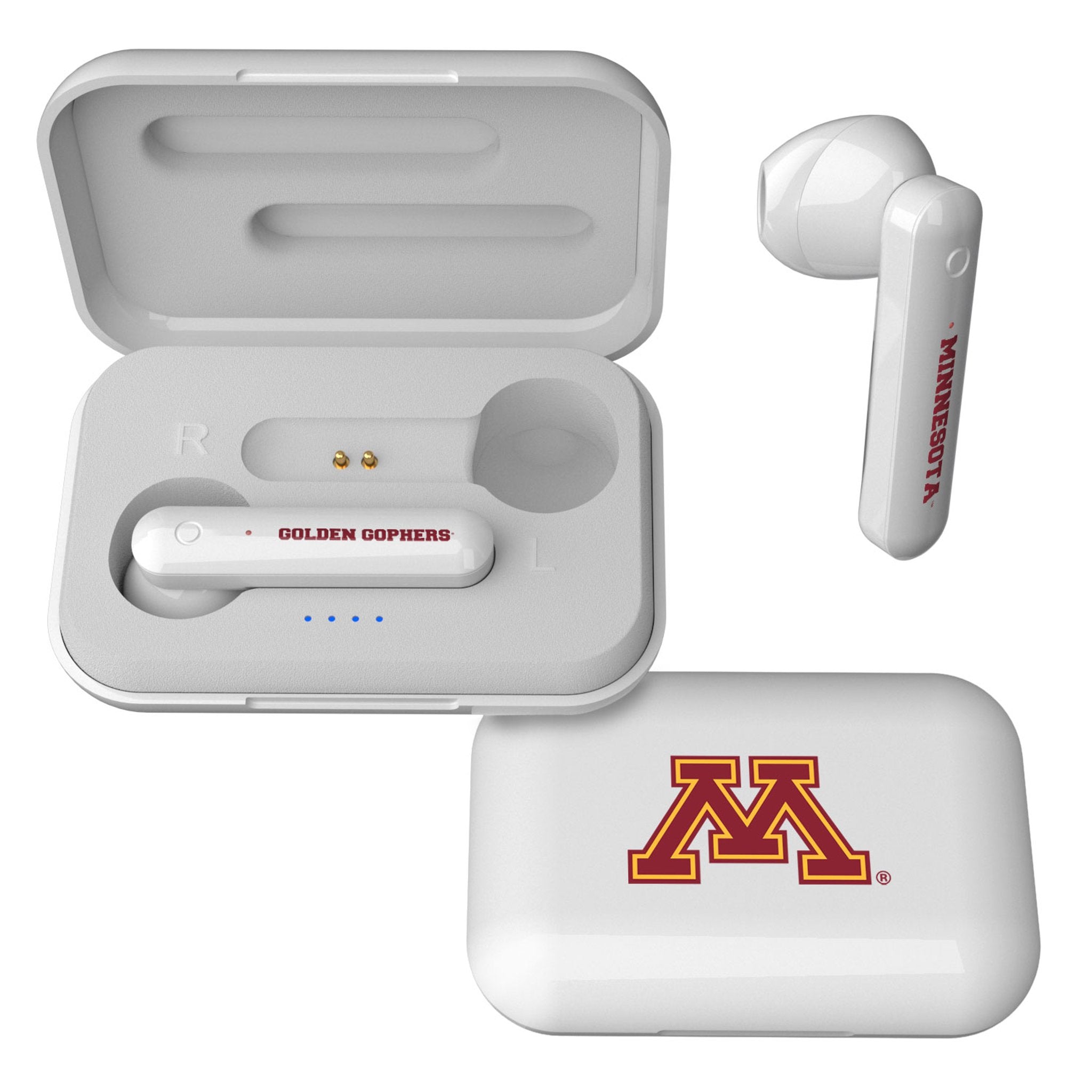 University of Minnesota Golden Gophers Insignia Wireless TWS Earbuds 1