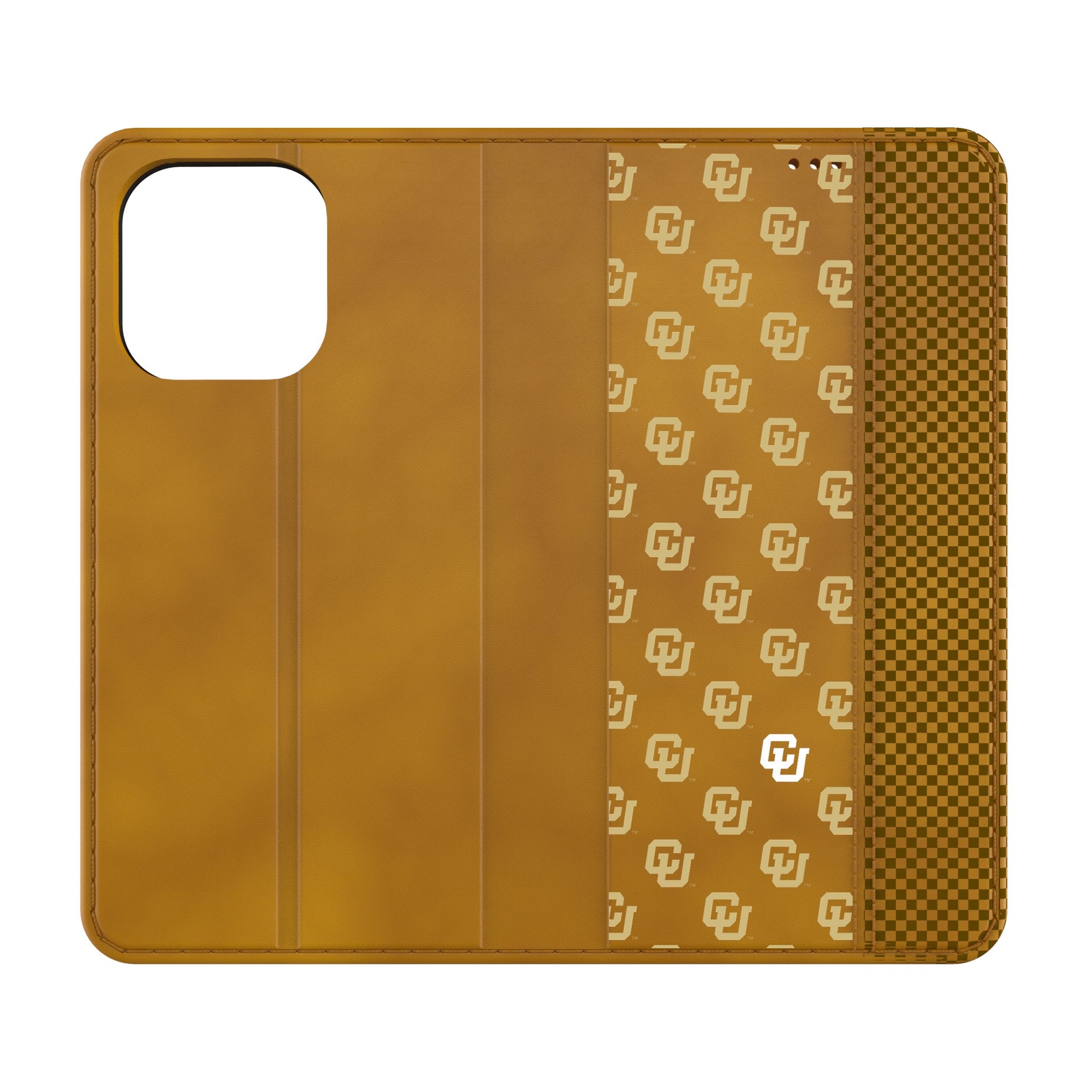 University of Colorado Buffaloes Fashion Pattern Folio Phone Case for Apple iPhone 1