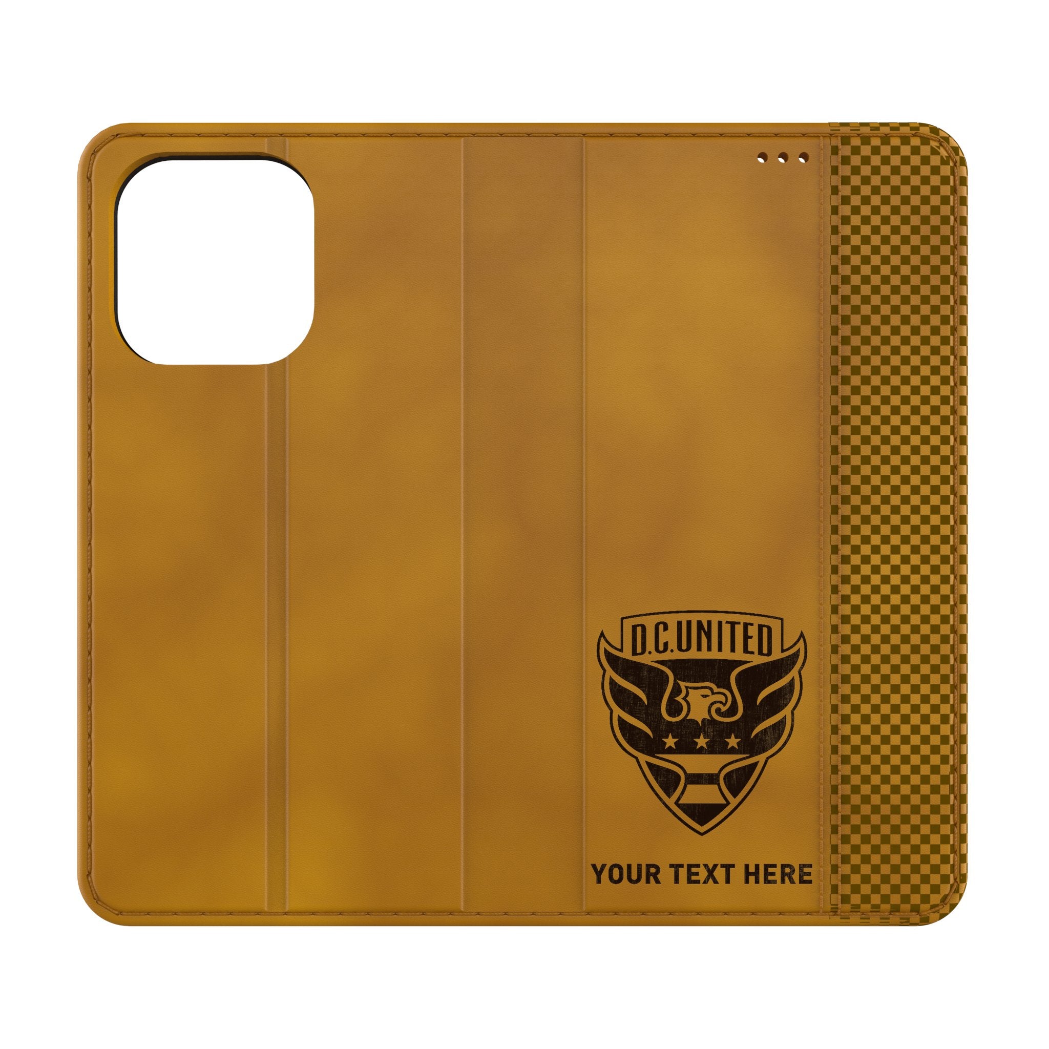 DC United Personalized Burn Folio Phone Case for Apple iPhone