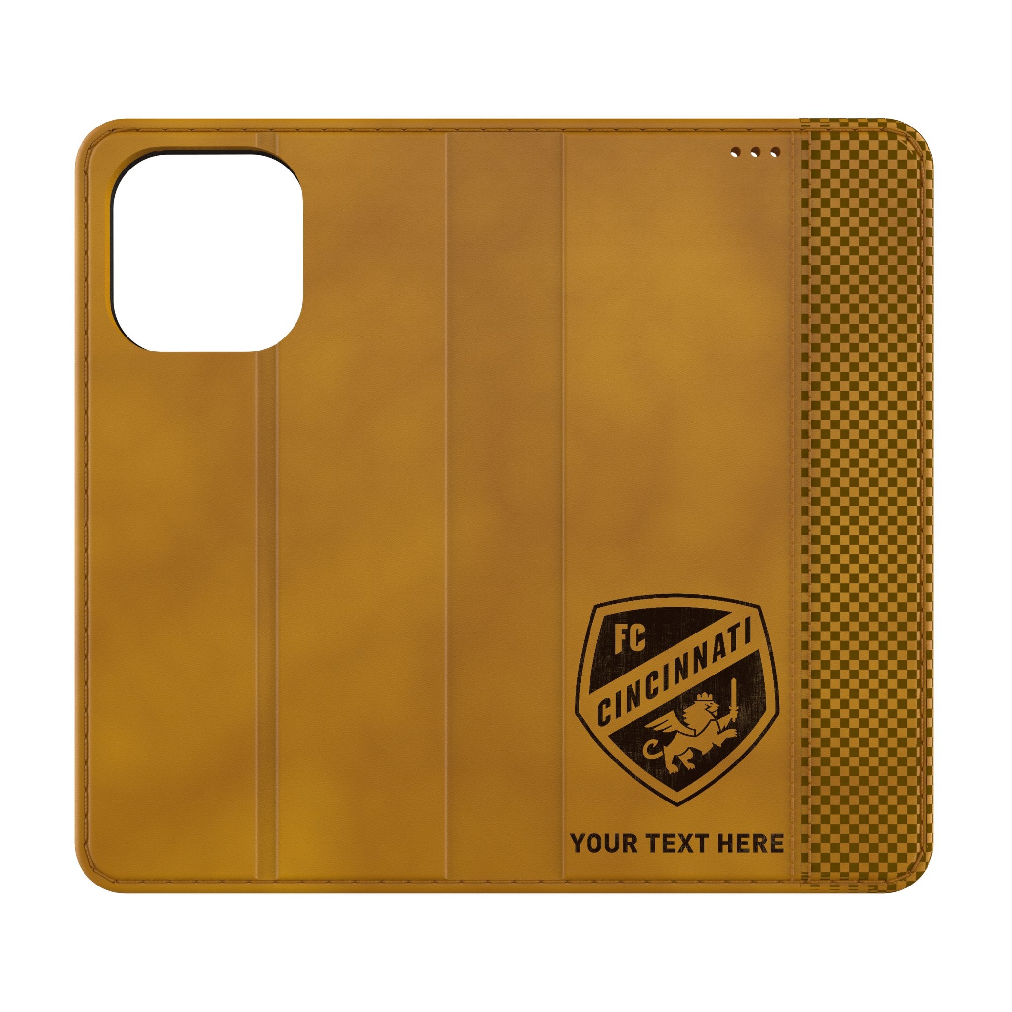 FC Cincinnati Personalized Burn Folio Phone Case for Apple iPhone