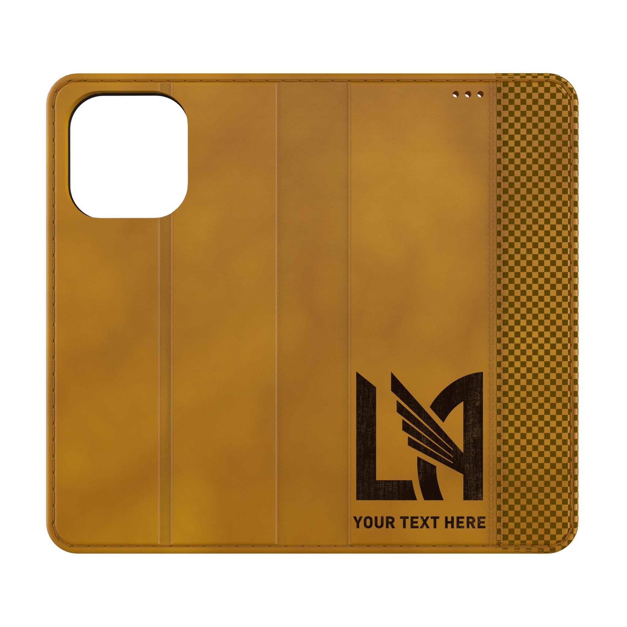 Los Angeles Football Club Personalized Burn Folio Phone Case for Apple iPhone
