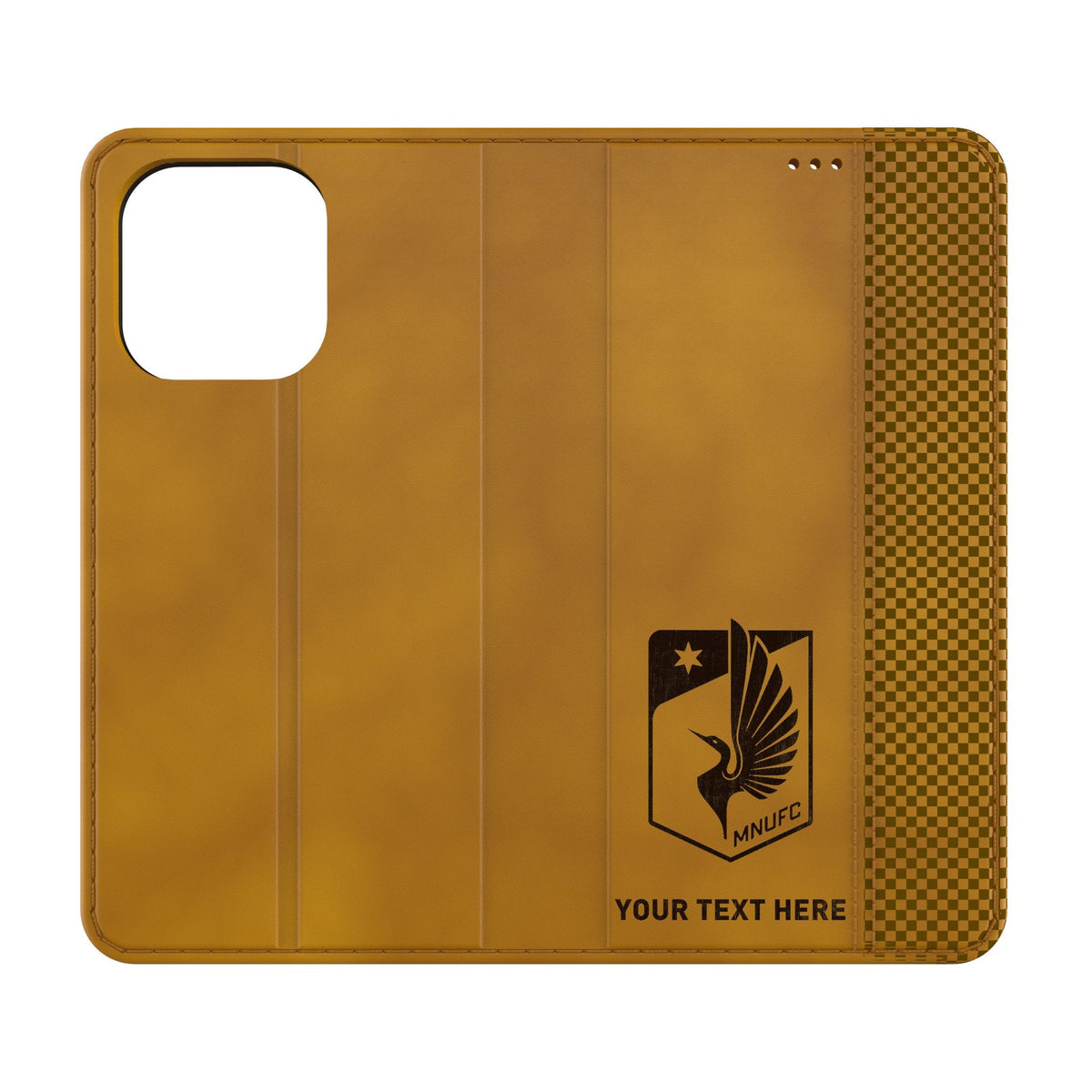Minnesota United FC Personalized Burn Folio Phone Case for Apple iPhone