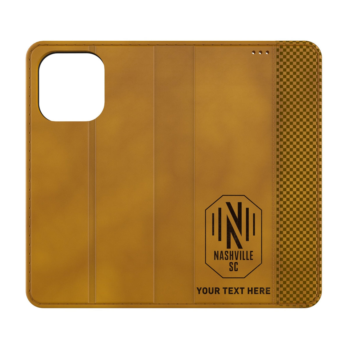 Nashville SC Personalized Burn Folio Phone Case for Apple iPhone
