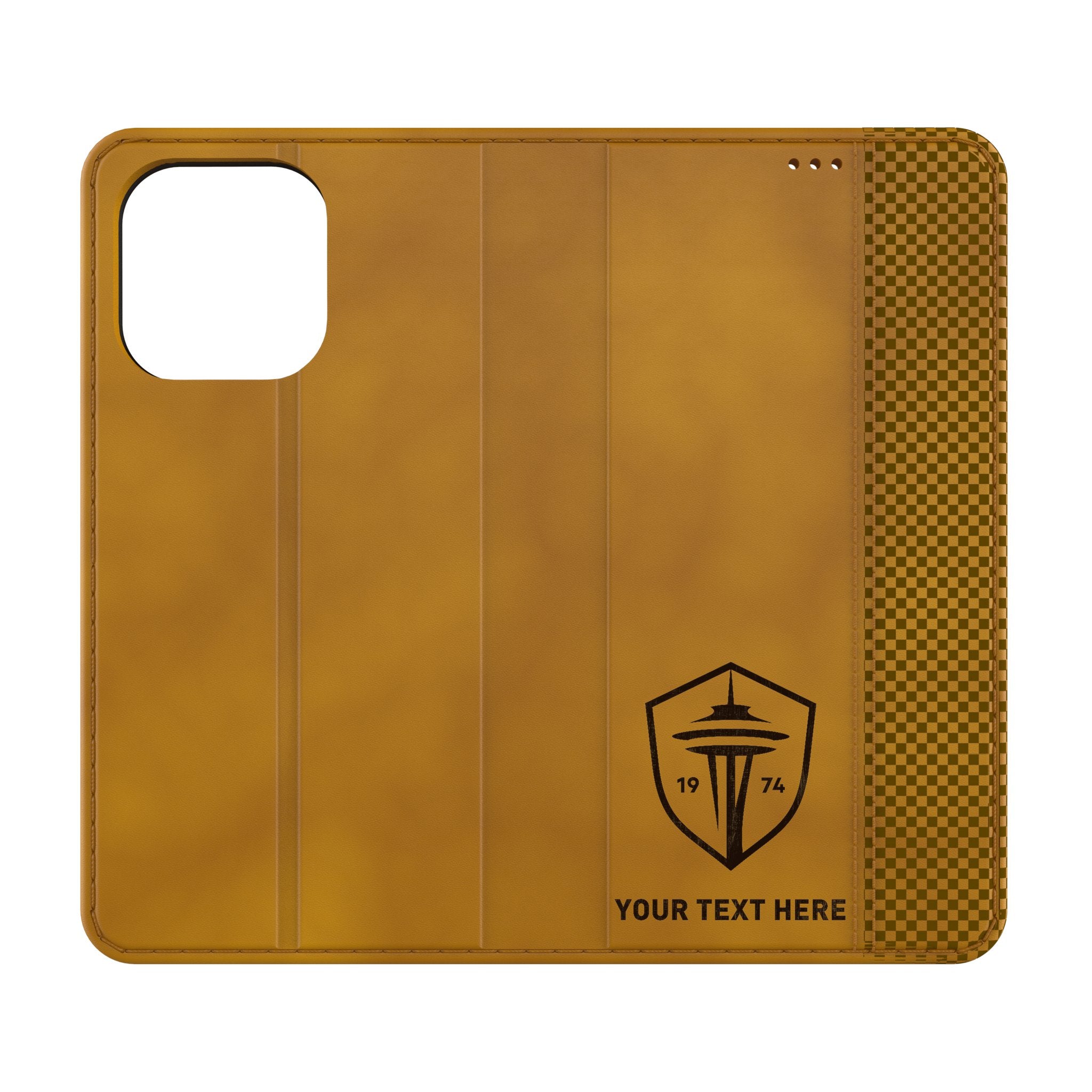 Seattle Sounders FC Personalized Burn Folio Phone Case for Apple iPhone 1