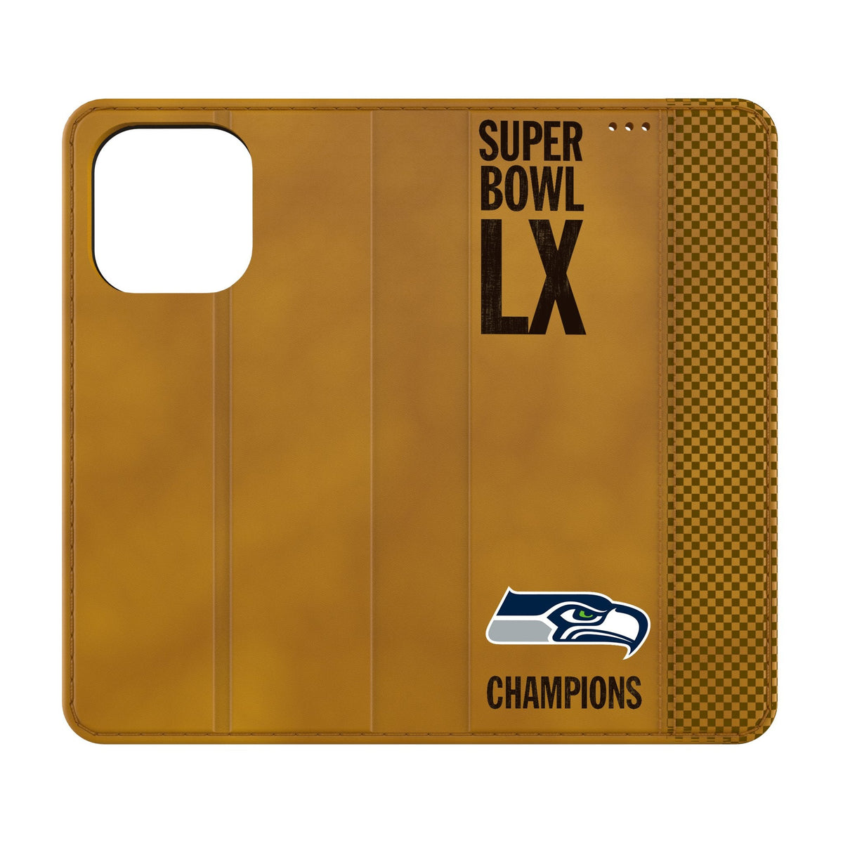 Seattle Seahawks 2026 Super Bowl Folio Phone Case for Apple iPhone 1