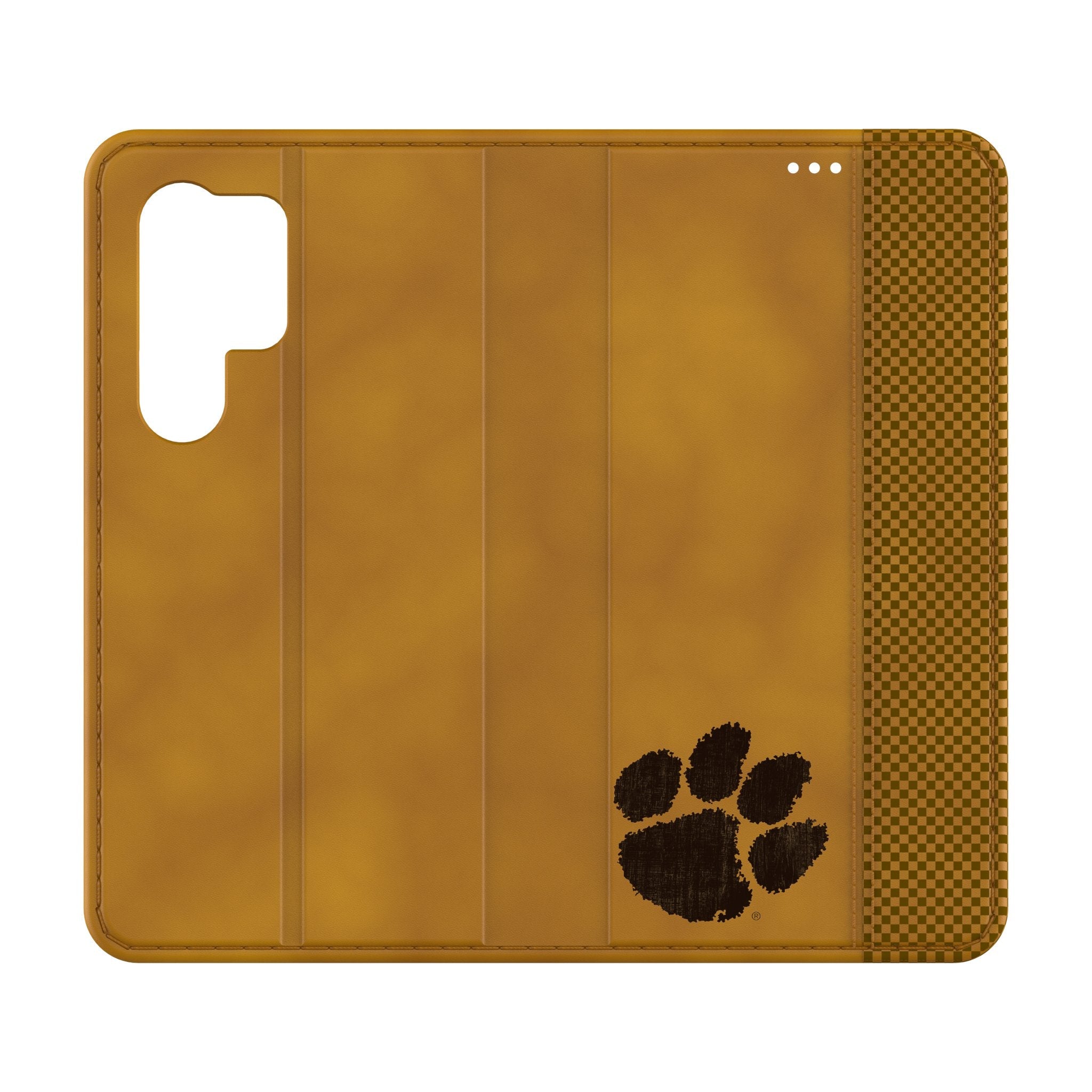 Clemson University Tigers Burn Folio Phone Case for Samsung Galaxy 1