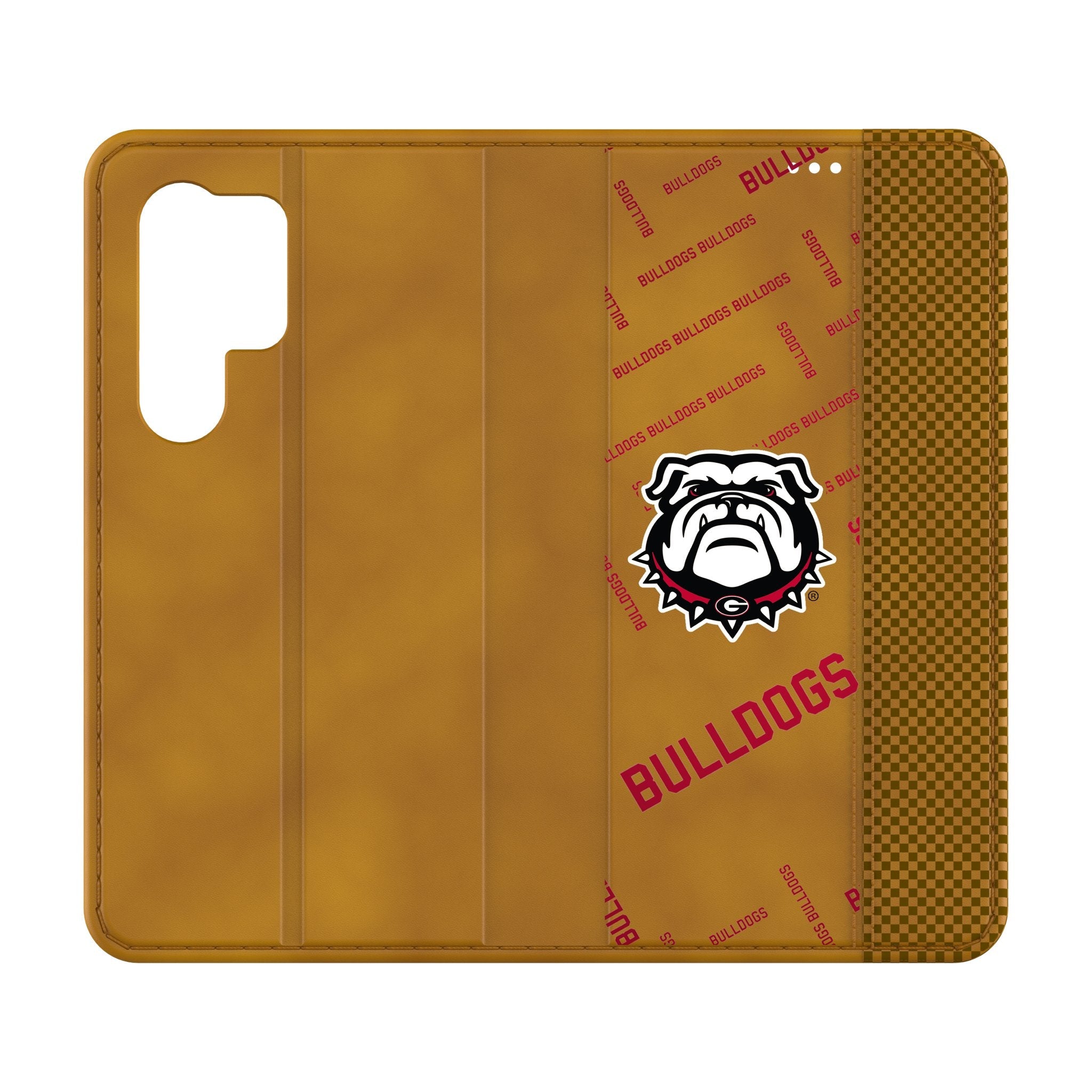 University of Georgia Bulldogs Uga Quadtile Folio Phone Case for Samsung Galaxy 1