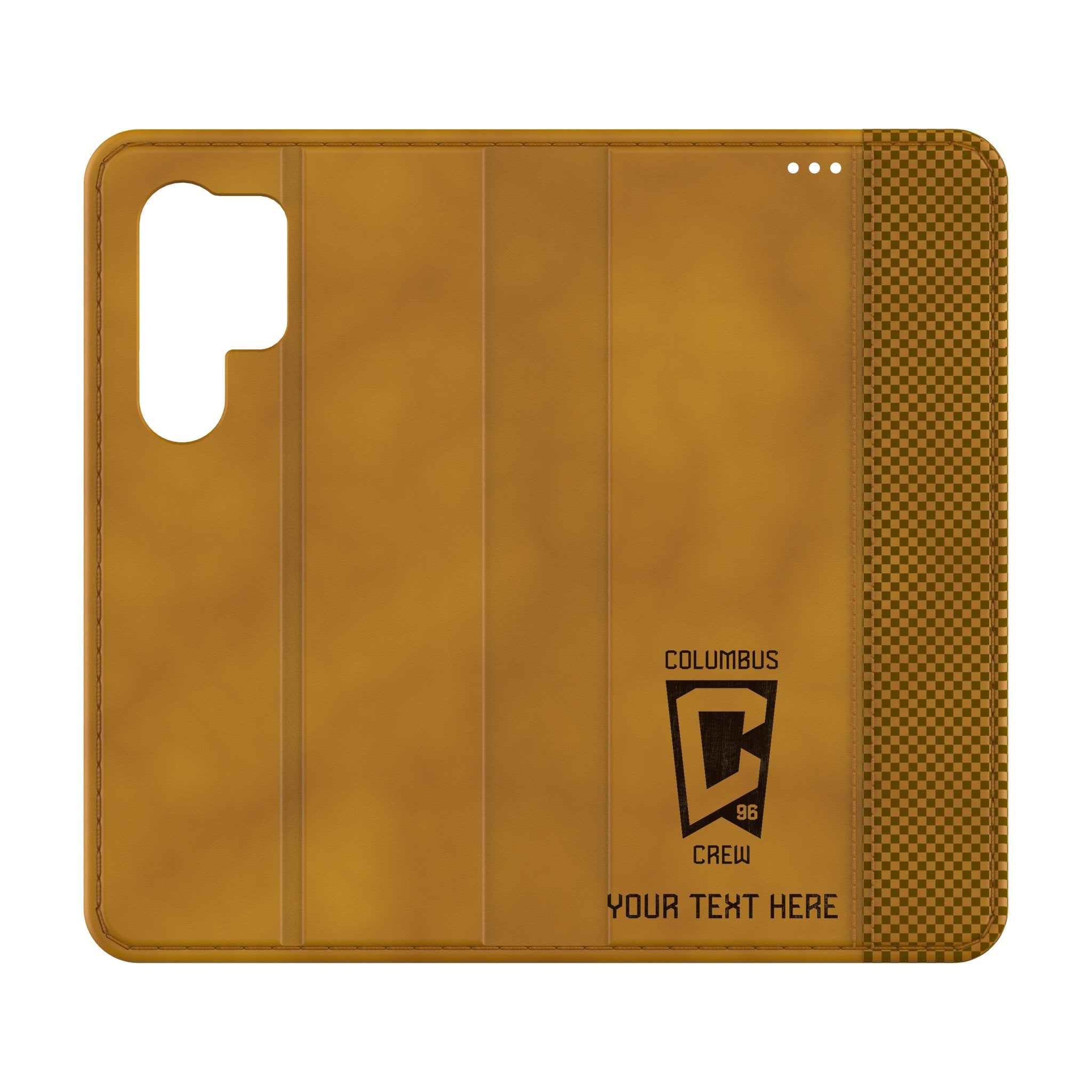 Columbus Crew Personalized Burn Folio Phone Case for Samsung Galaxy