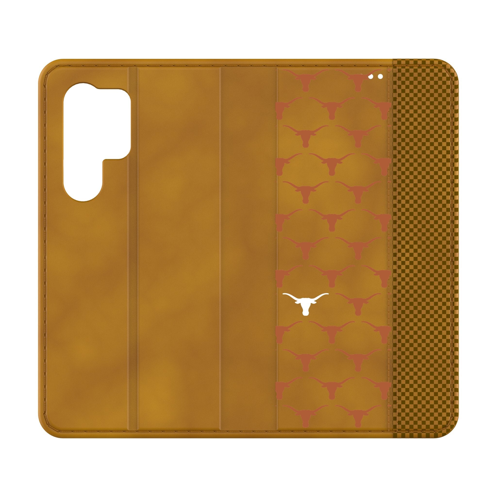 University of Texas Longhorns Fashion Pattern Folio Phone Case for Samsung Galaxy 1