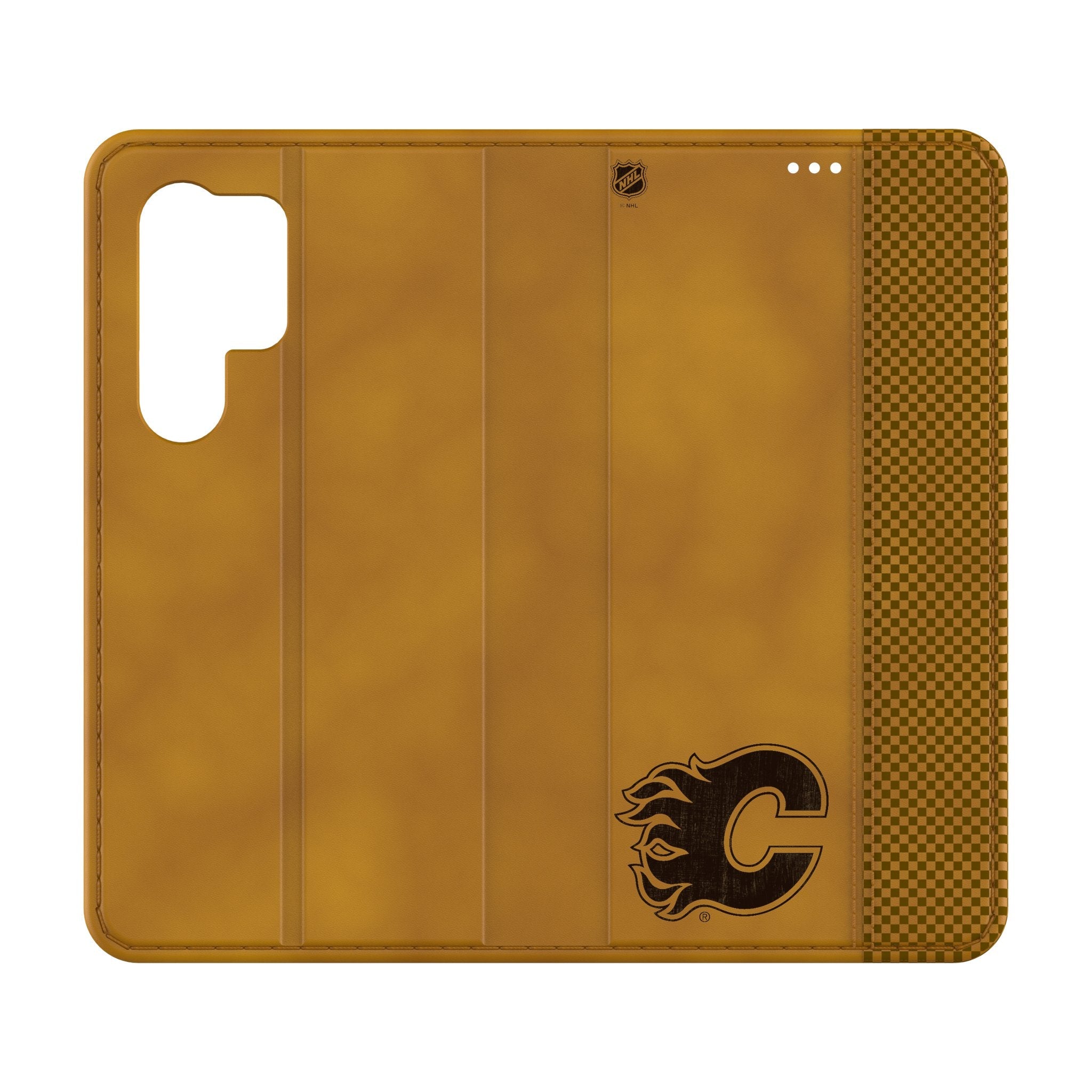Calgary Flames Burn Folio Phone Case for Samsung Galaxy