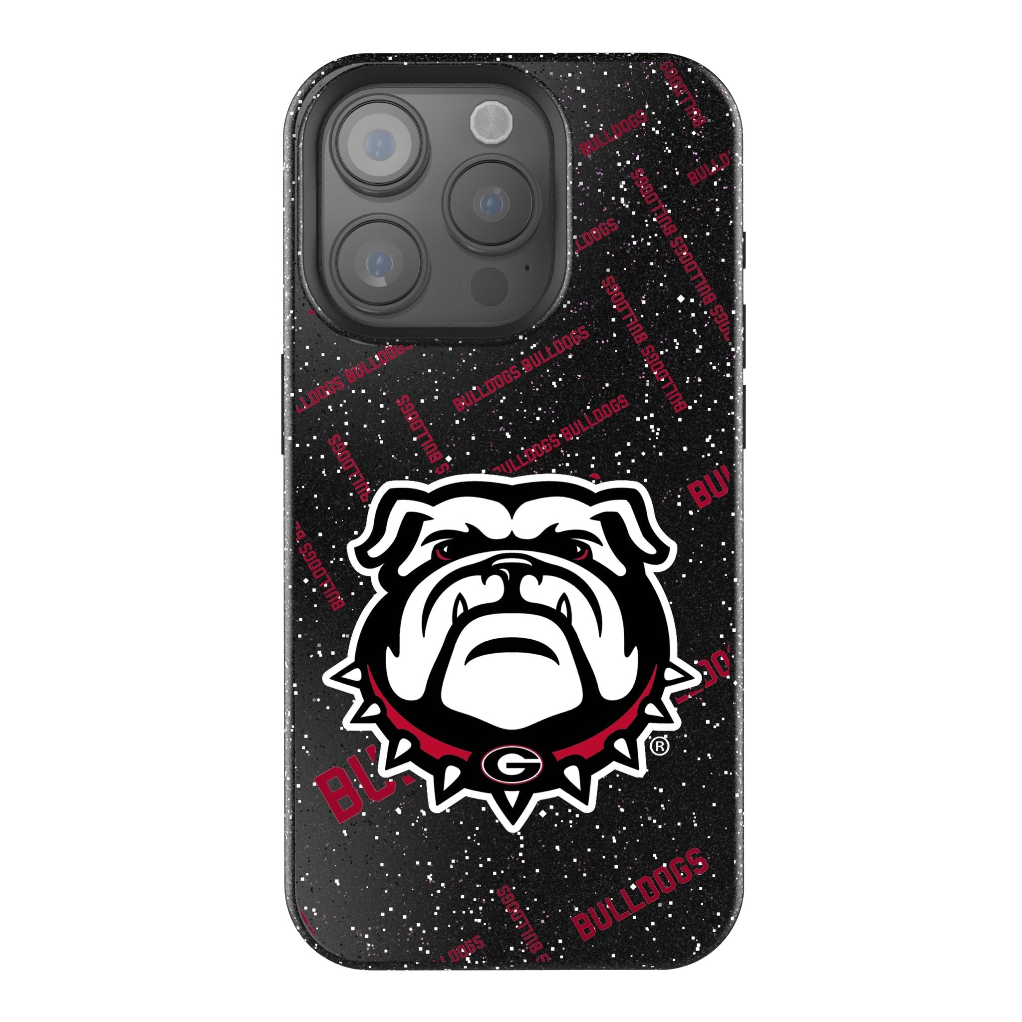 University of Georgia Bulldogs Uga Quadtile Bling Phone Case for Apple iPhone