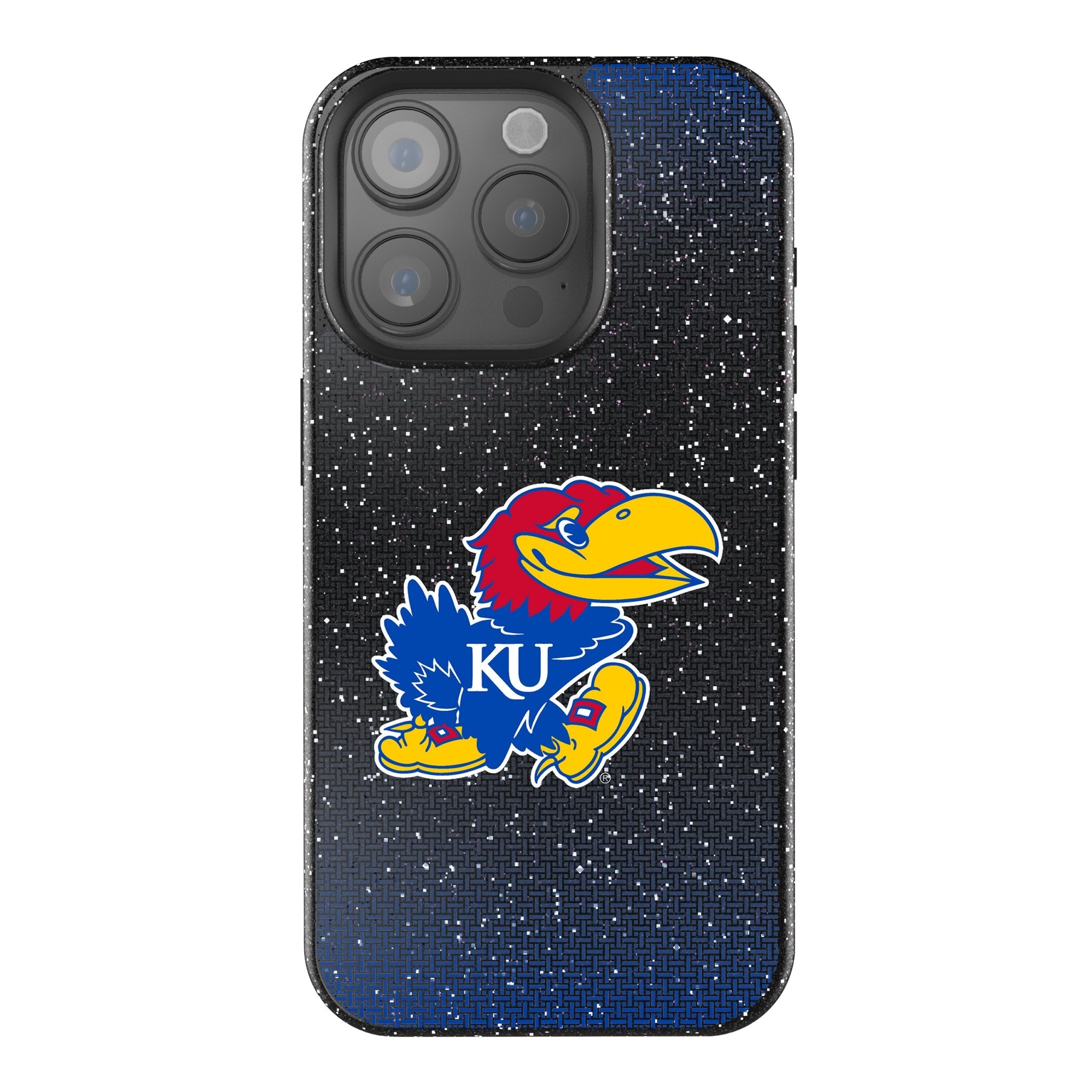 University of Kansas Jayhawks Linen Bling Phone Case for Apple iPhone 1
