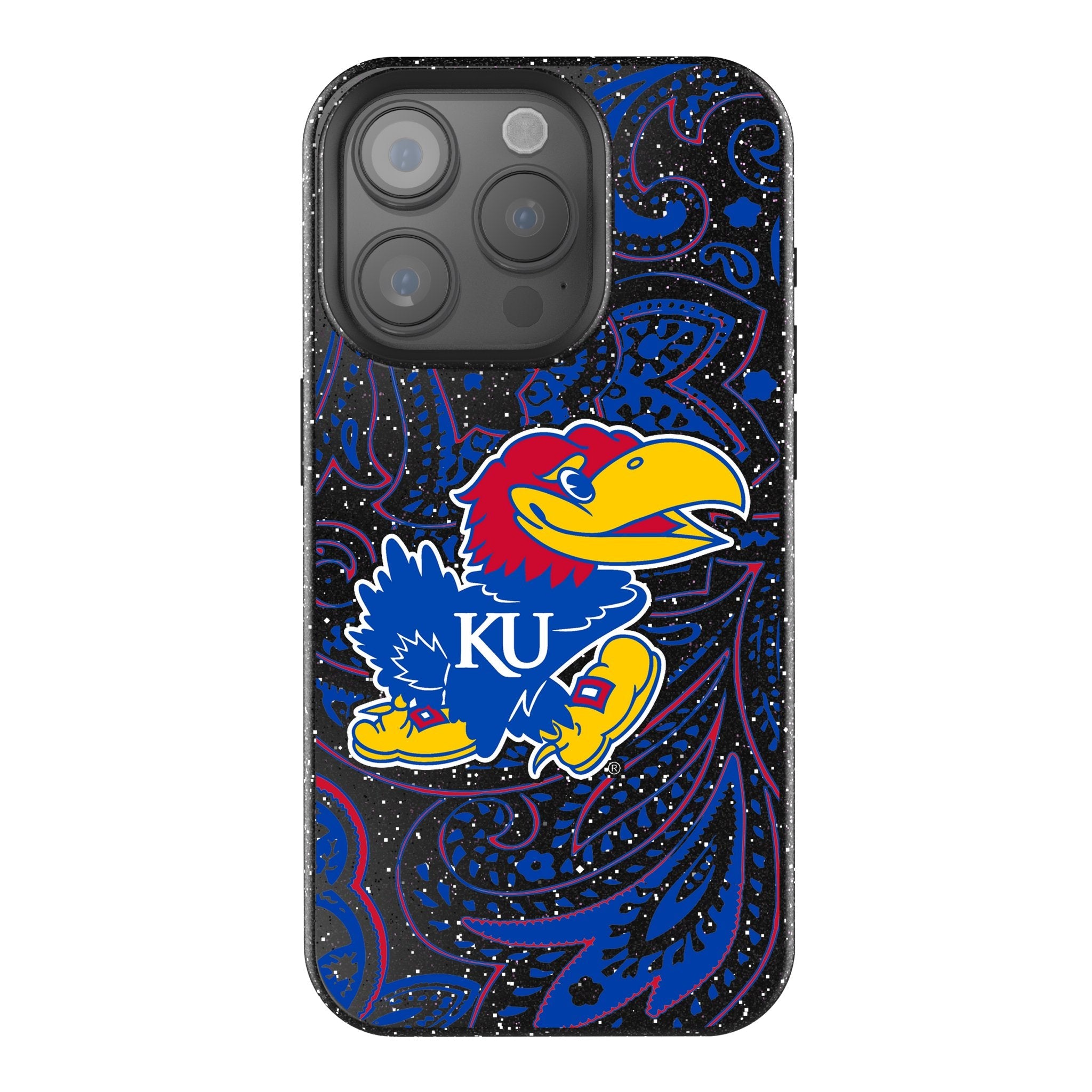 University of Kansas Jayhawks Paisley Bling Phone Case 1