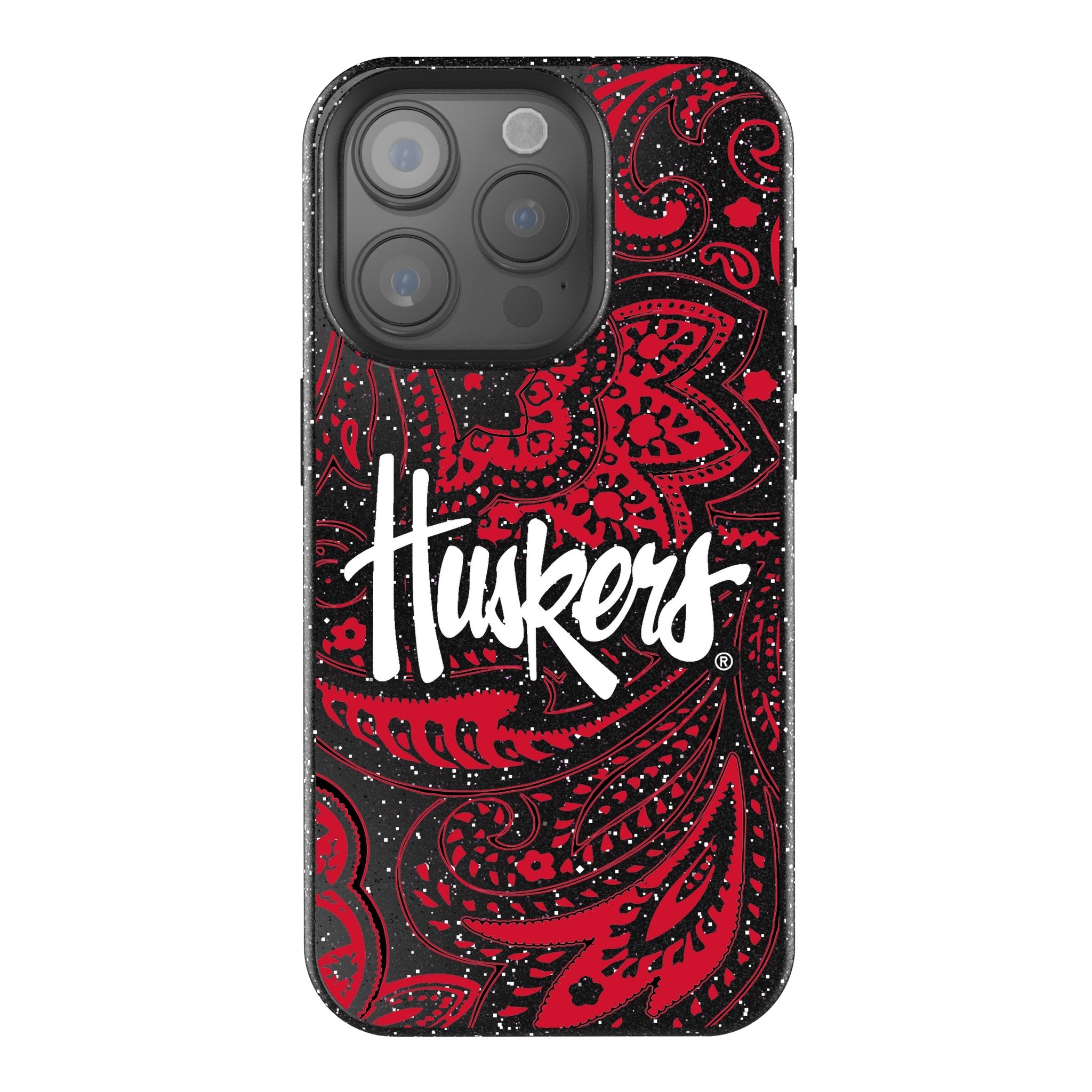 University of Nebraska Huskers Paisley Bling Phone Case 1