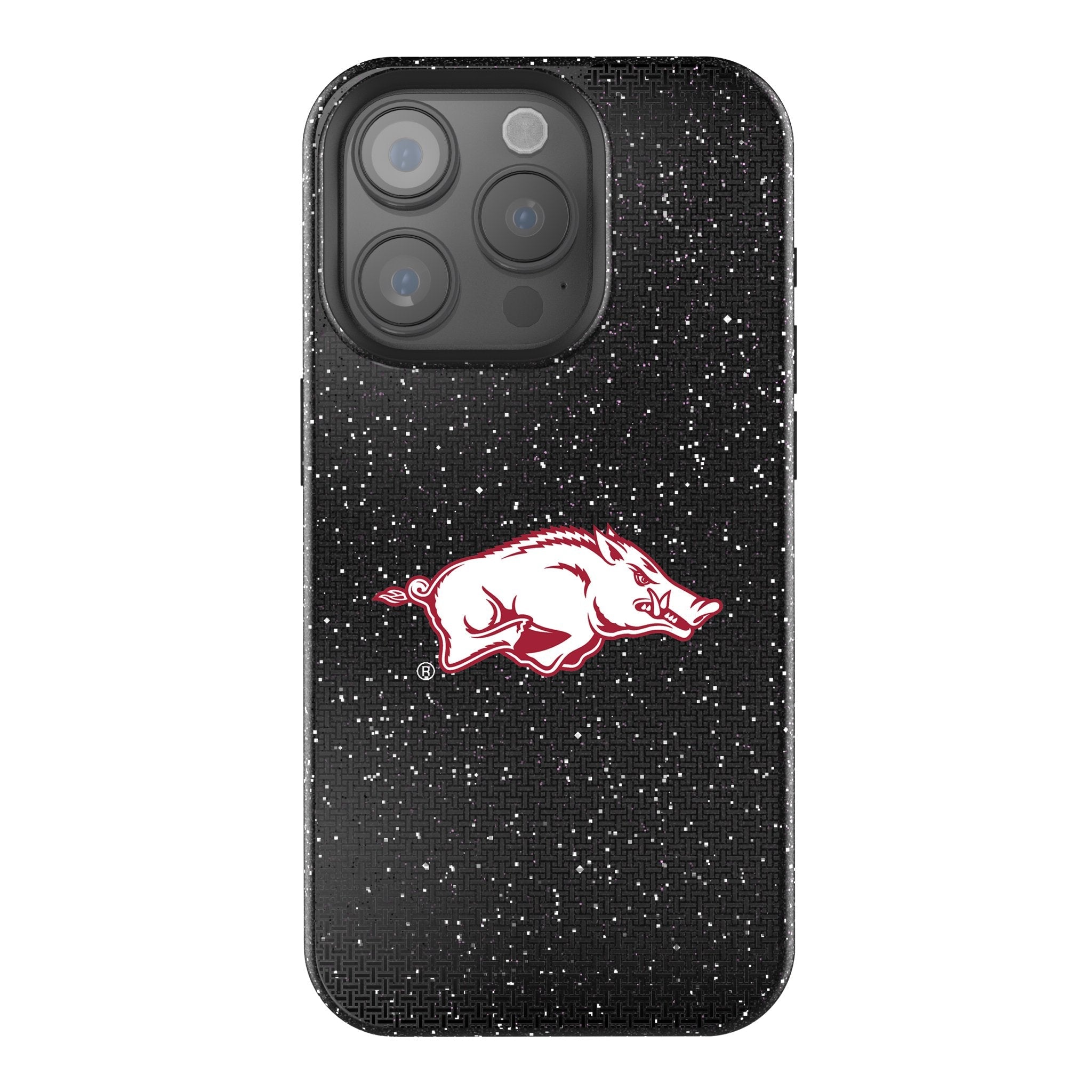 University of Arkansas Fayetteville Razorbacks Linen Bling Phone Case for Apple iPhone