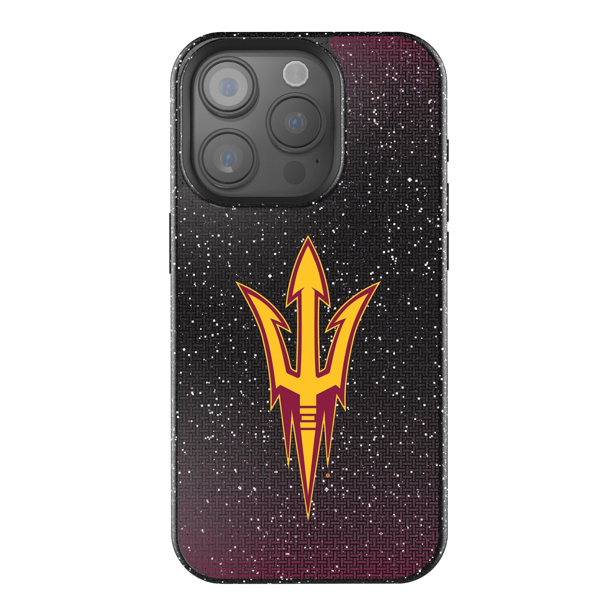 Arizona State University Sun Devils Linen Bling Phone Case for Apple iPhone