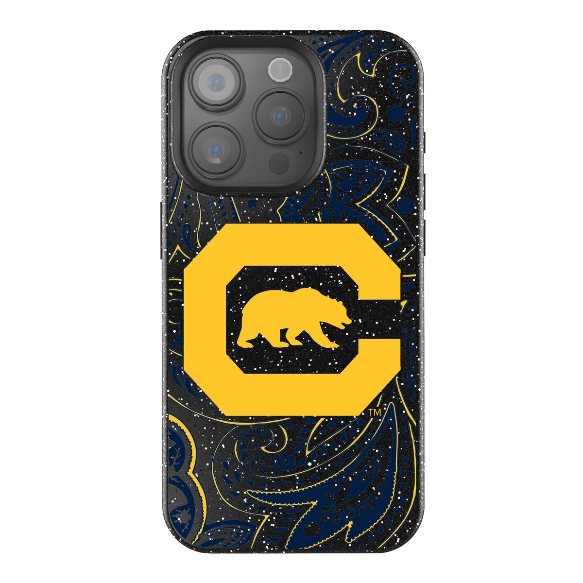 University of California Berkeley Golden Bears Paisley Bling Phone Case