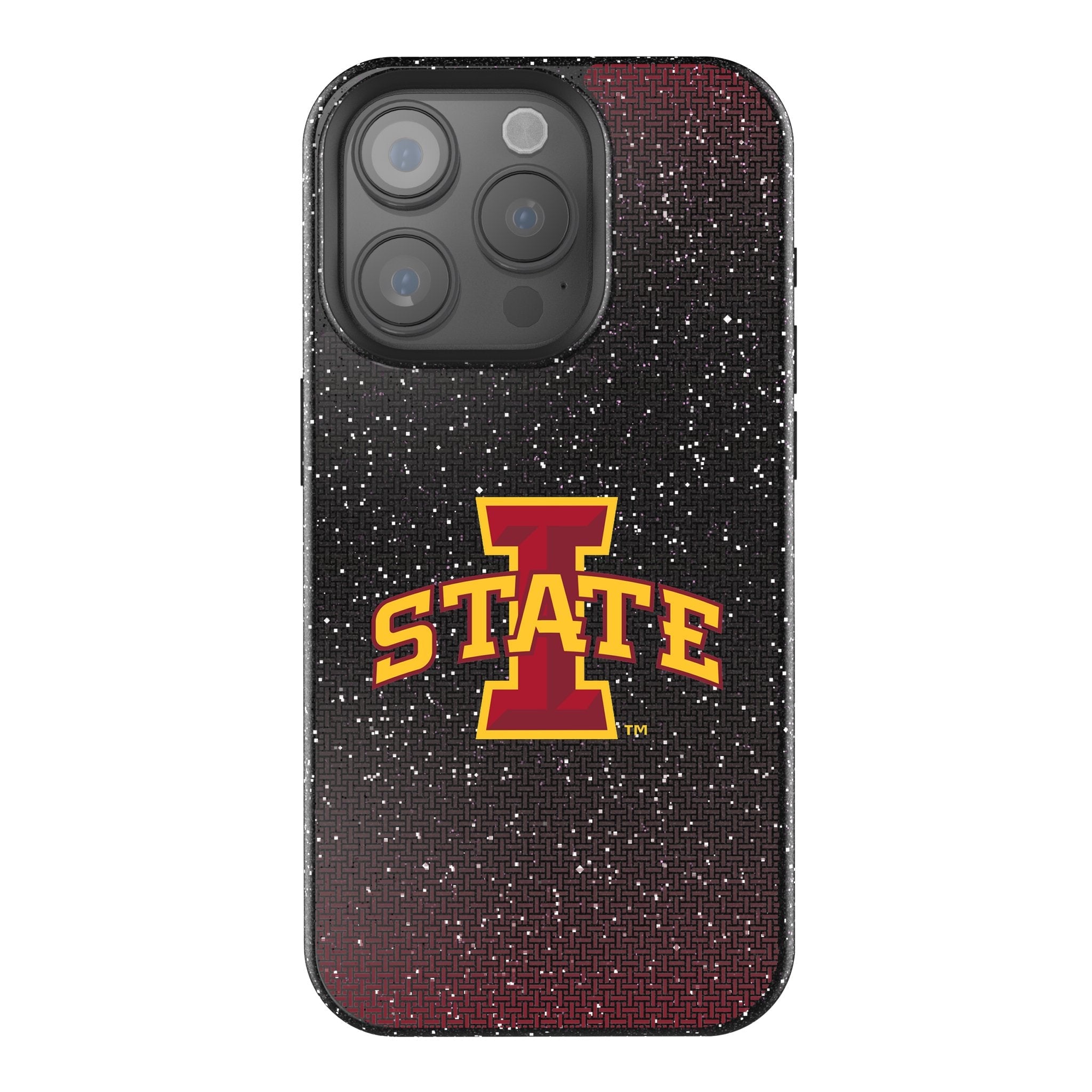Iowa State University Cyclones Linen Bling Phone Case for Apple iPhone
