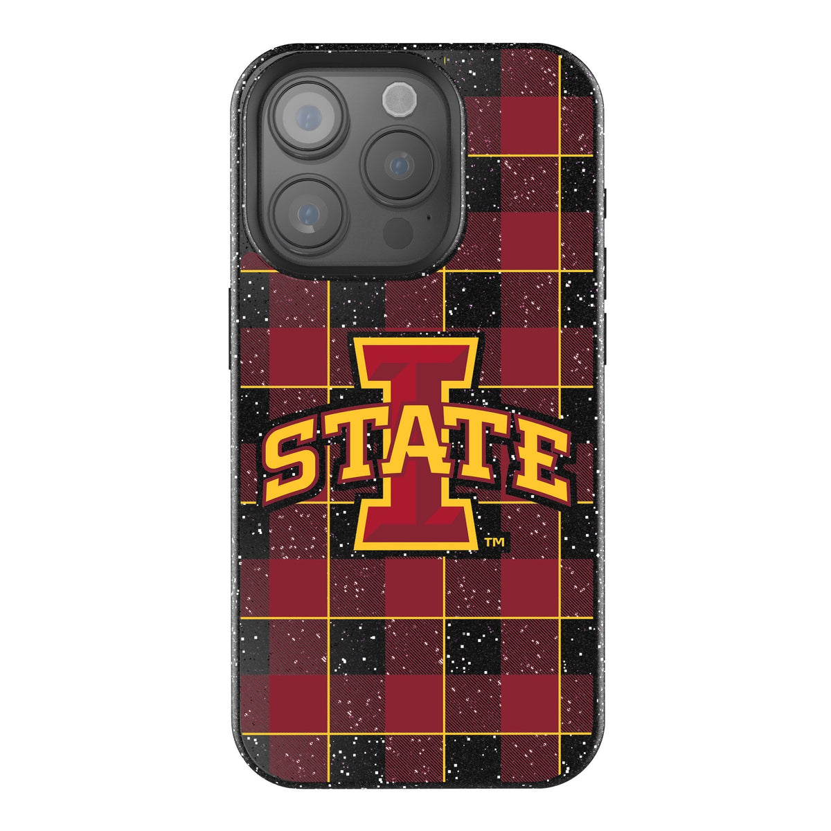 Iowa State University Cyclones Plaid Bling Phone Case 1