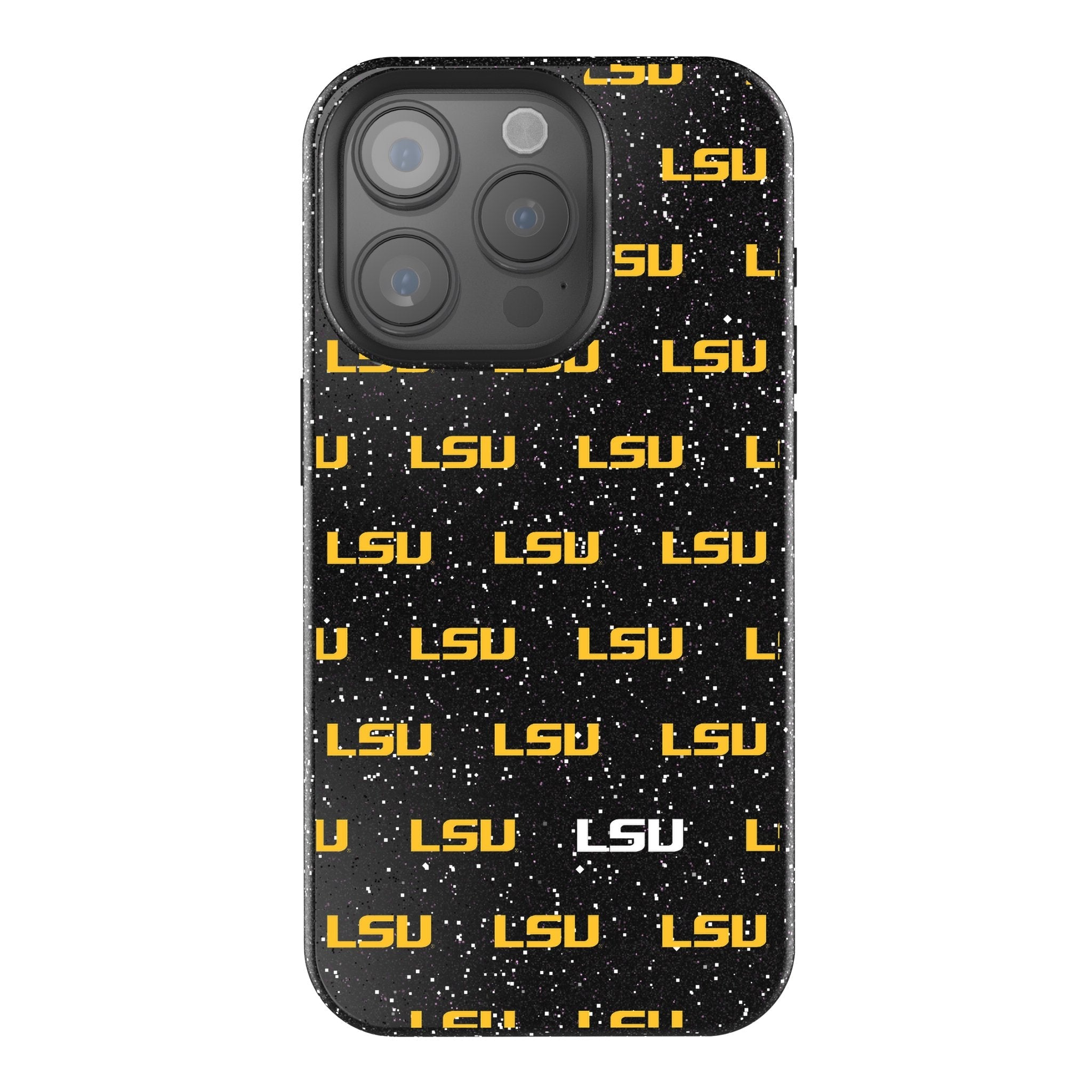 Louisiana State University Tigers Fashion Pattern Bling Phone Case for Apple iPhone