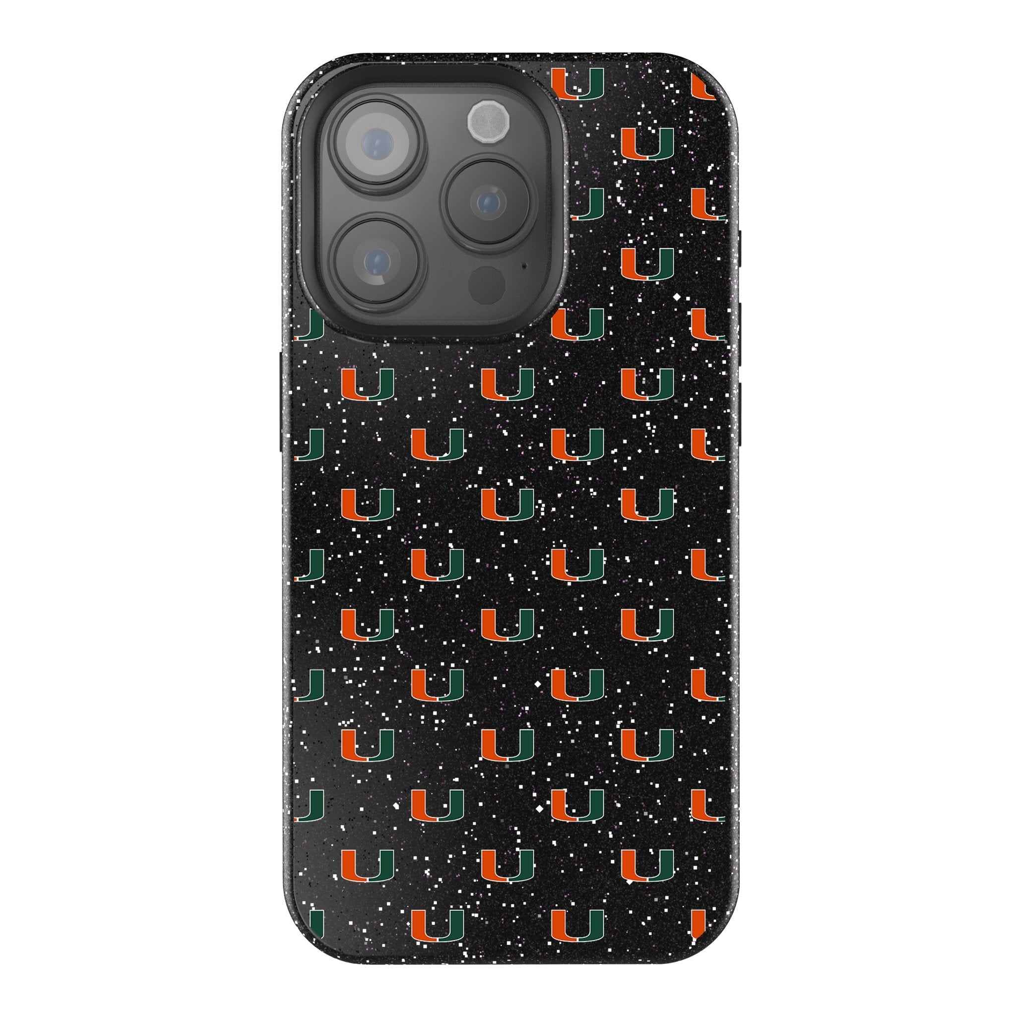 University of Miami Hurricanes Fashion Pattern Bling Phone Case for Apple iPhone 1