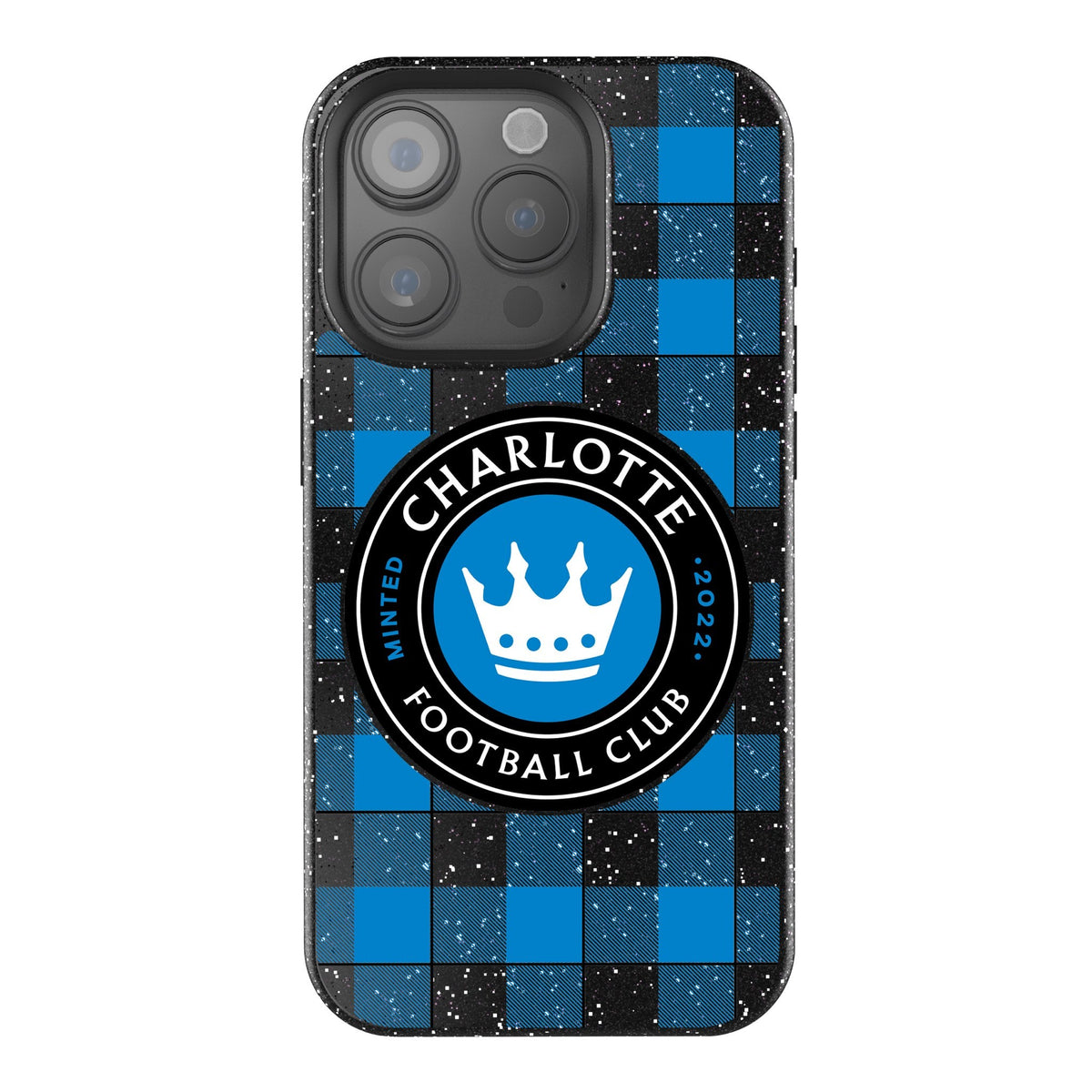 Charlotte FC  Plaid Bling Phone Case