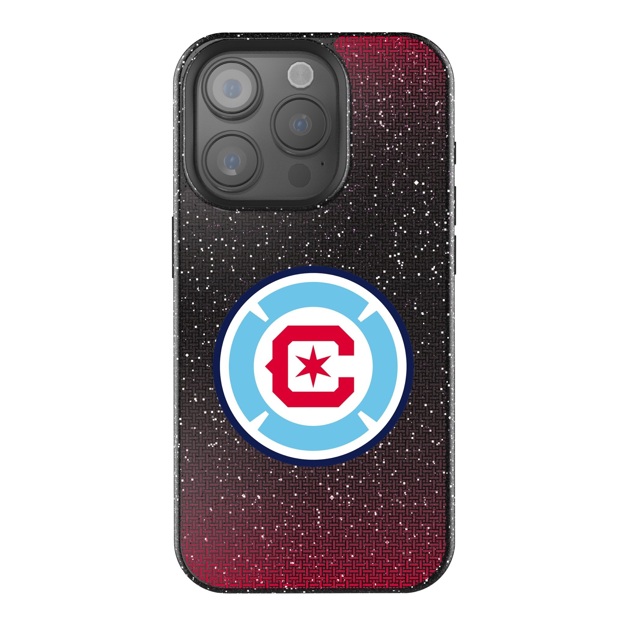 Chicago Fire Linen Bling Phone Case for Apple iPhone