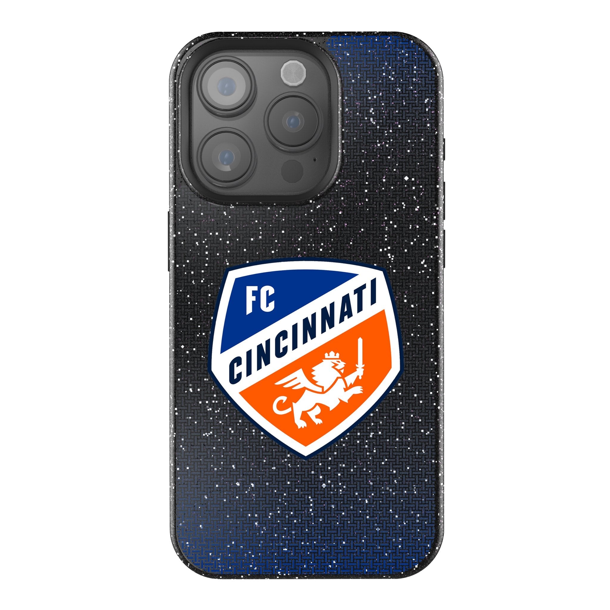 FC Cincinnati Linen Bling Phone Case for Apple iPhone
