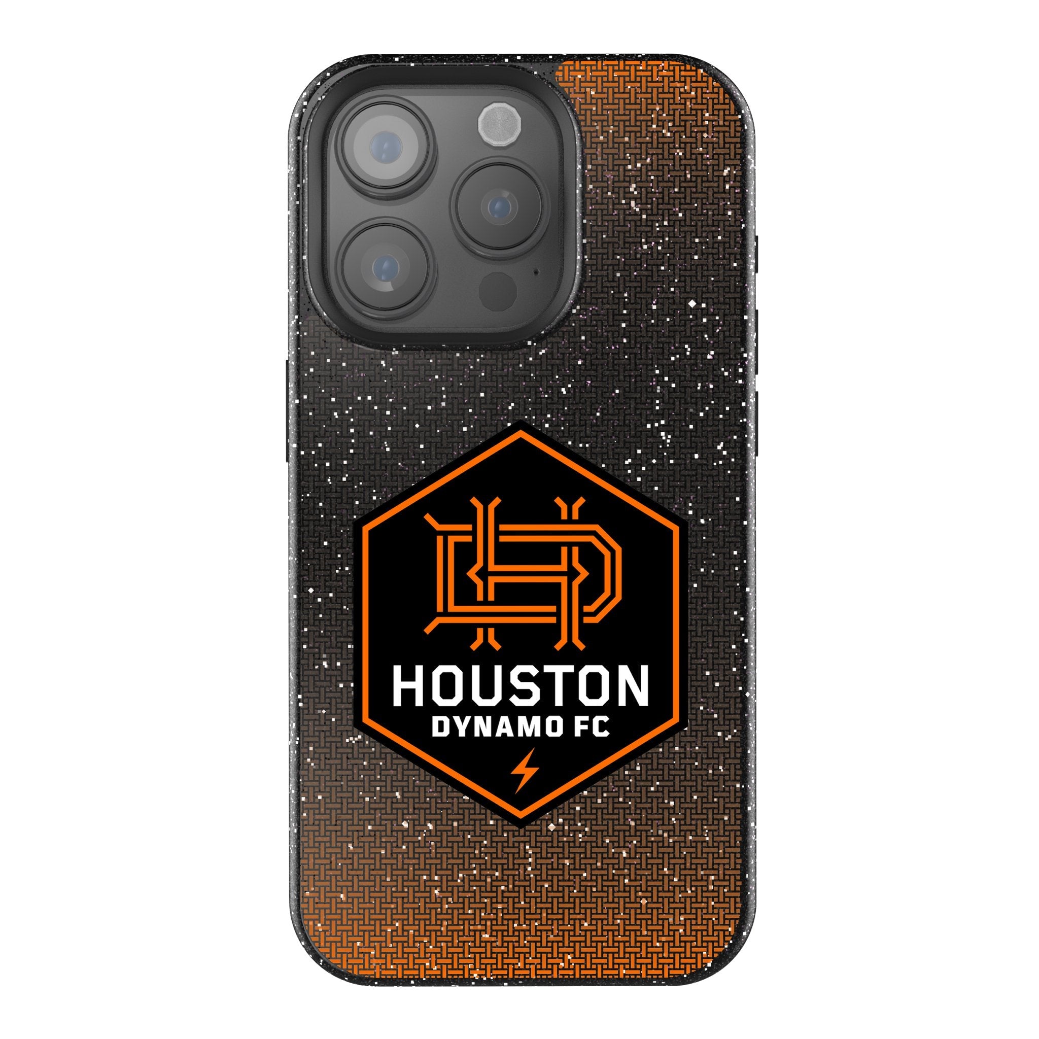 Houston Dynamo Linen Bling Phone Case for Apple iPhone