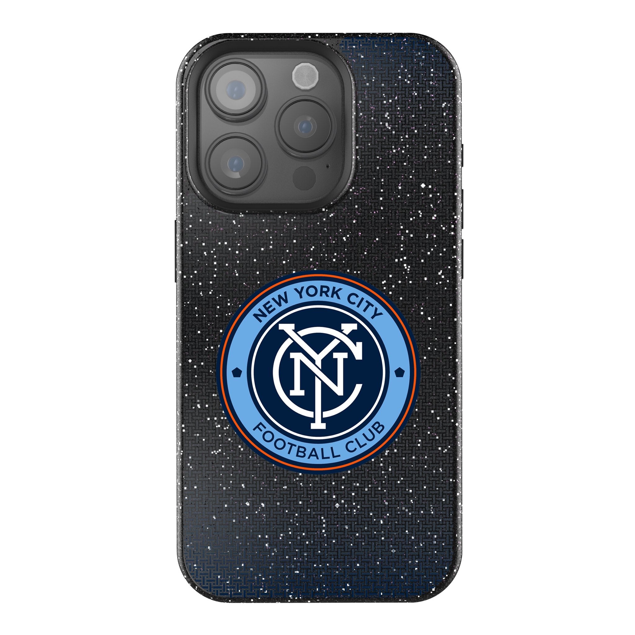 New York City FC Linen Bling Phone Case for Apple iPhone 1