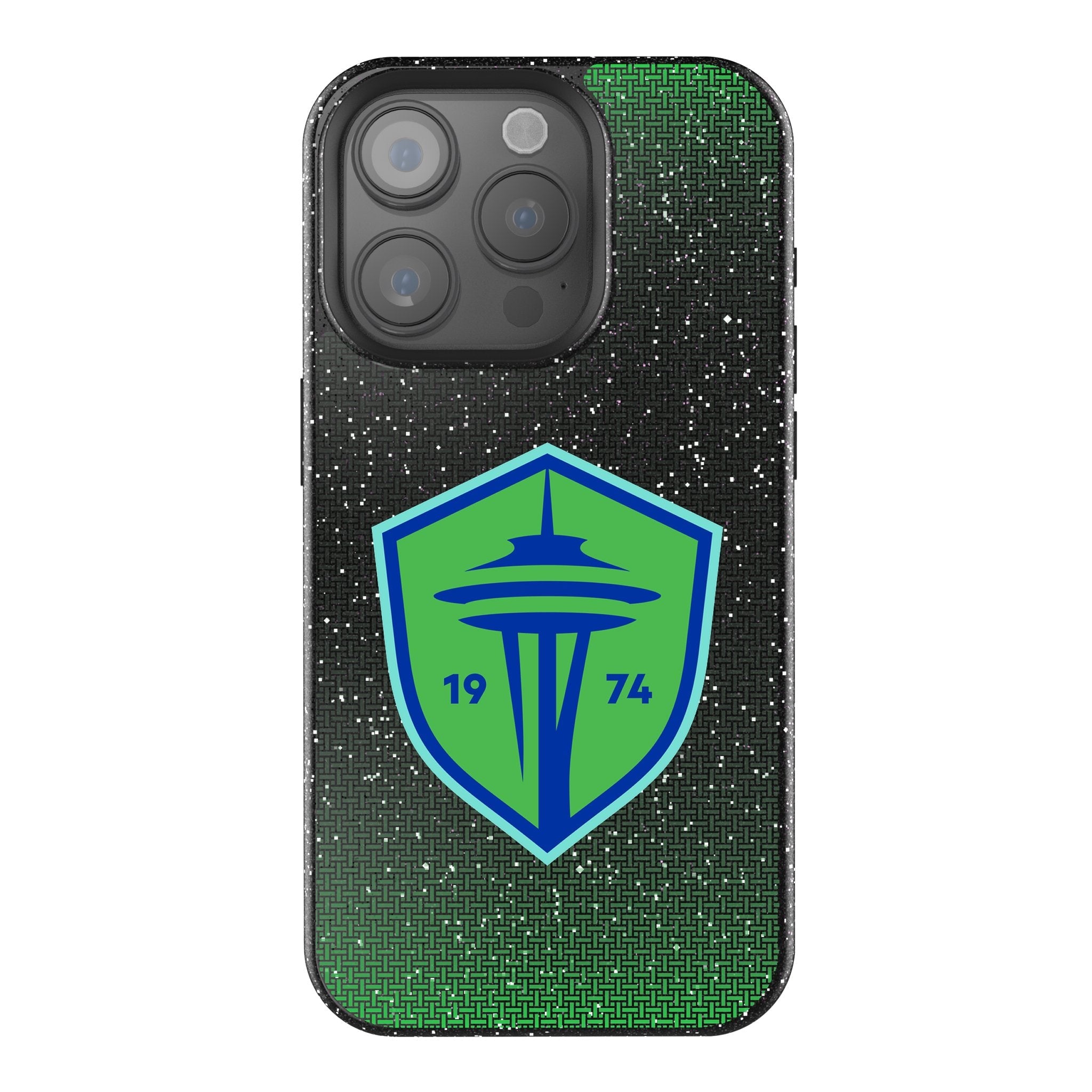 Seattle Sounders FC Linen Bling Phone Case for Apple iPhone 1